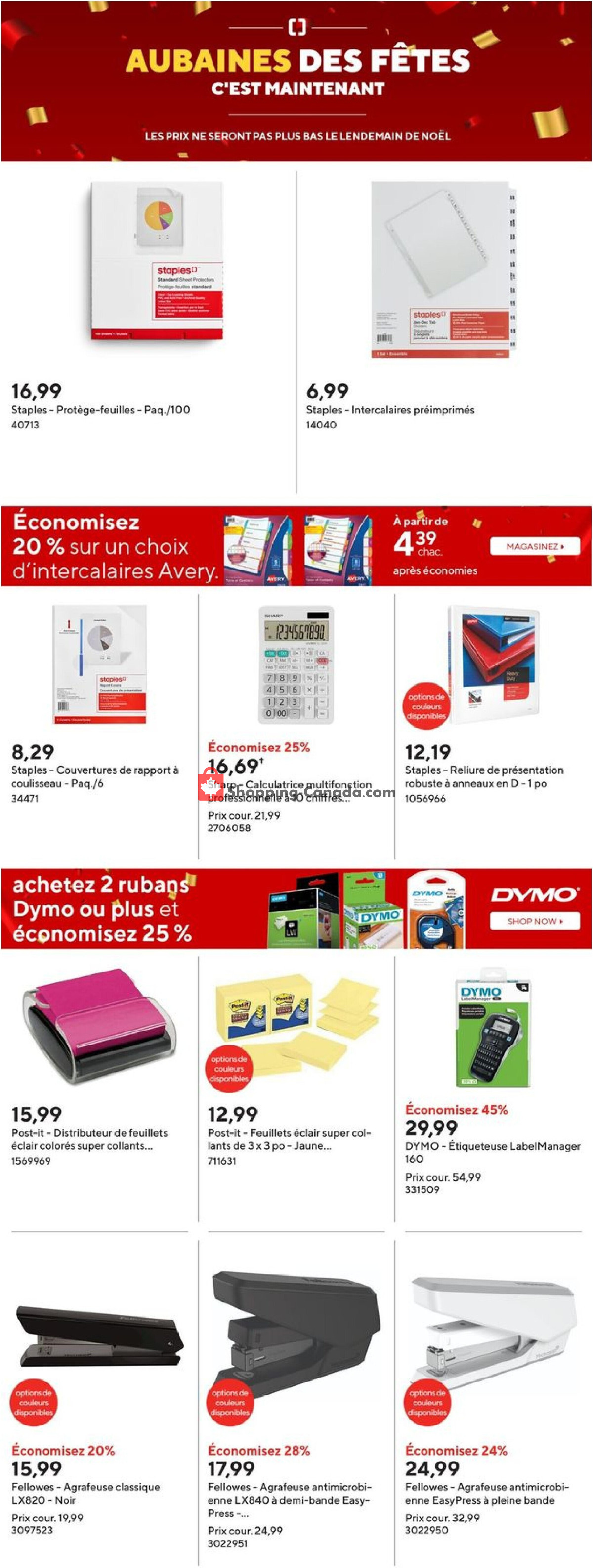 Staples flyer from Wednesday December 11, 2024 to Tuesday December 17, 2024 - page 25