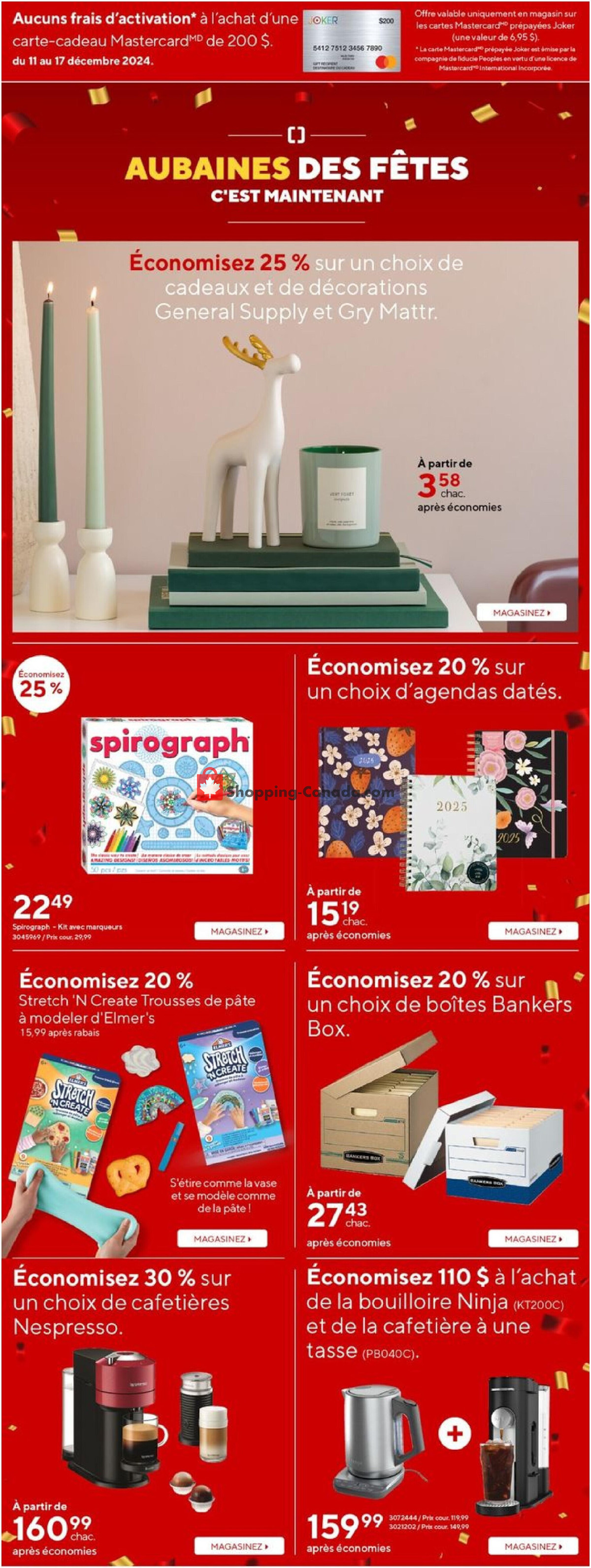 Staples flyer from Wednesday December 11, 2024 to Tuesday December 17, 2024 - page 8