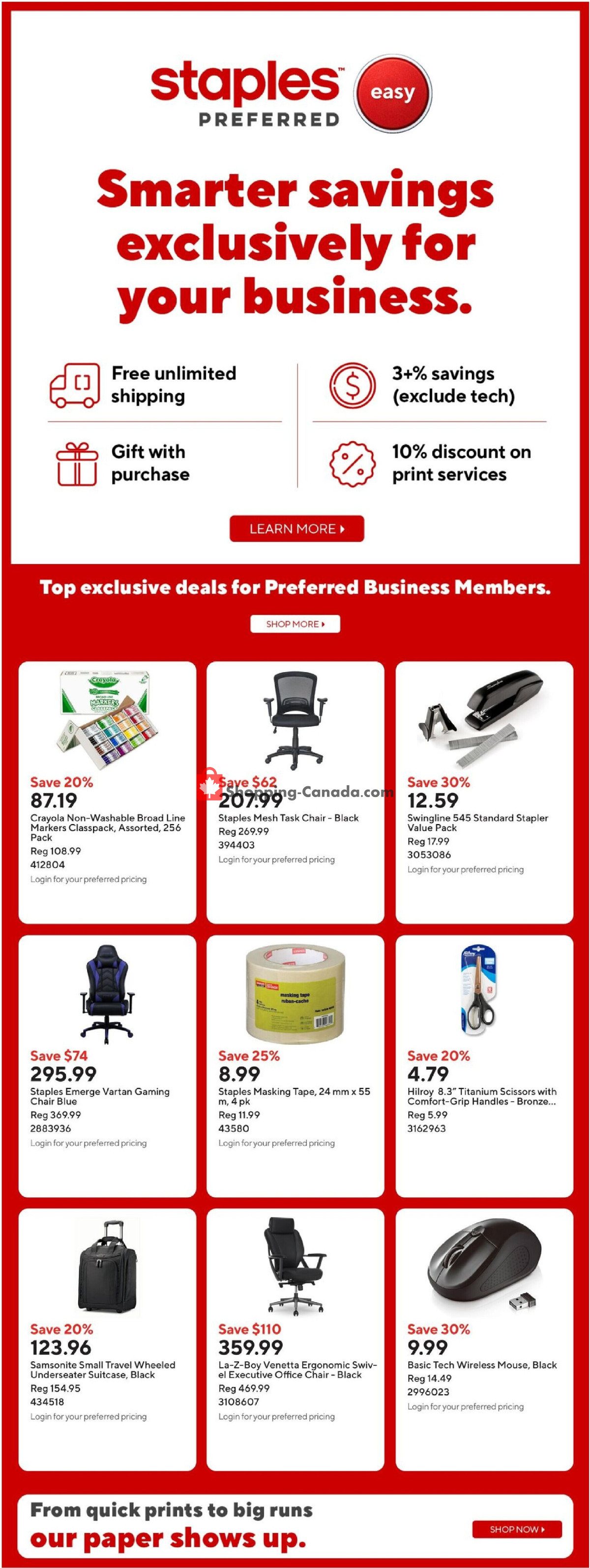 Staples flyer from Friday August 14, 2026 to Thursday August 20, 2026 - page 16
