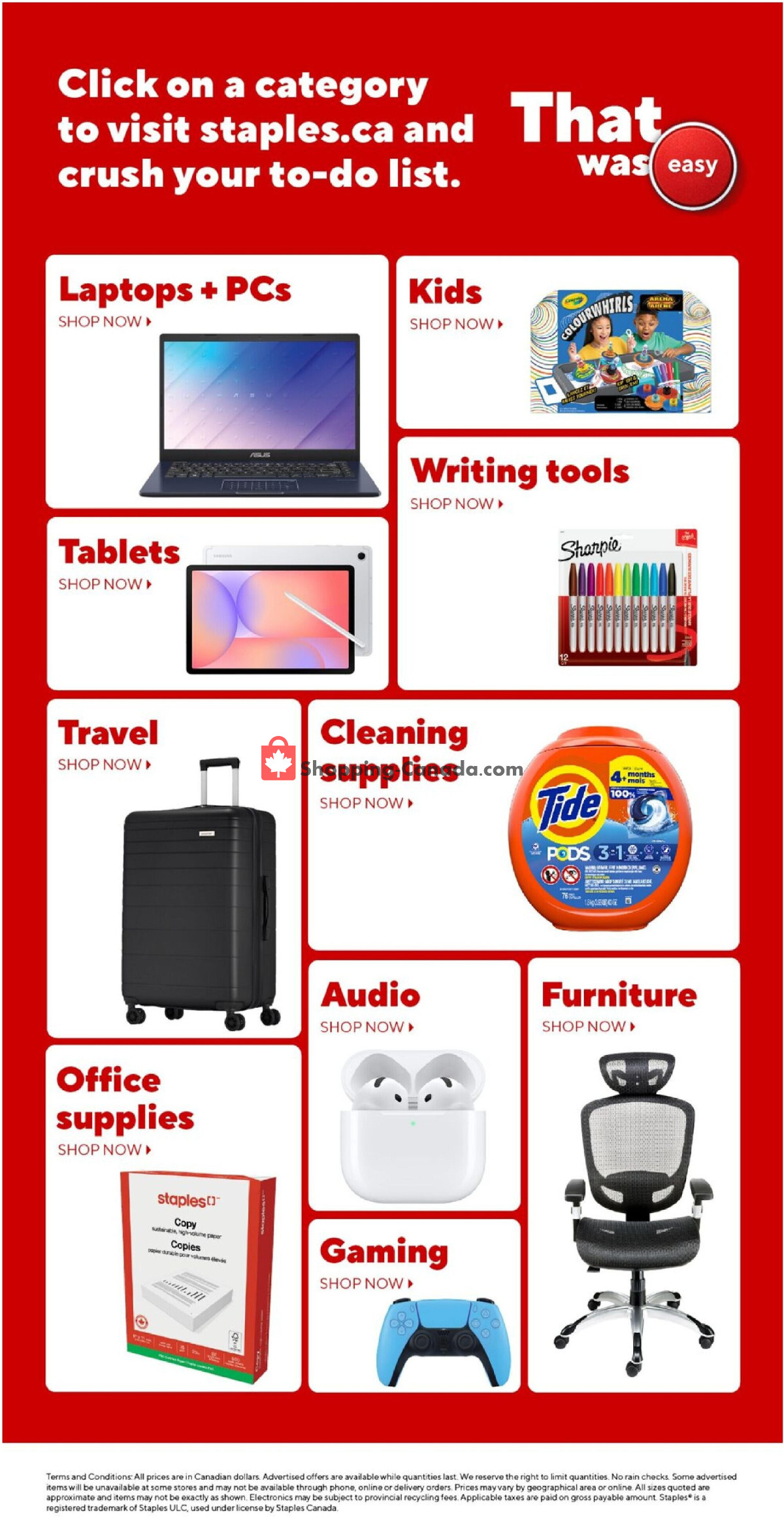 Staples flyer from Friday August 14, 2026 to Thursday August 20, 2026 - page 25