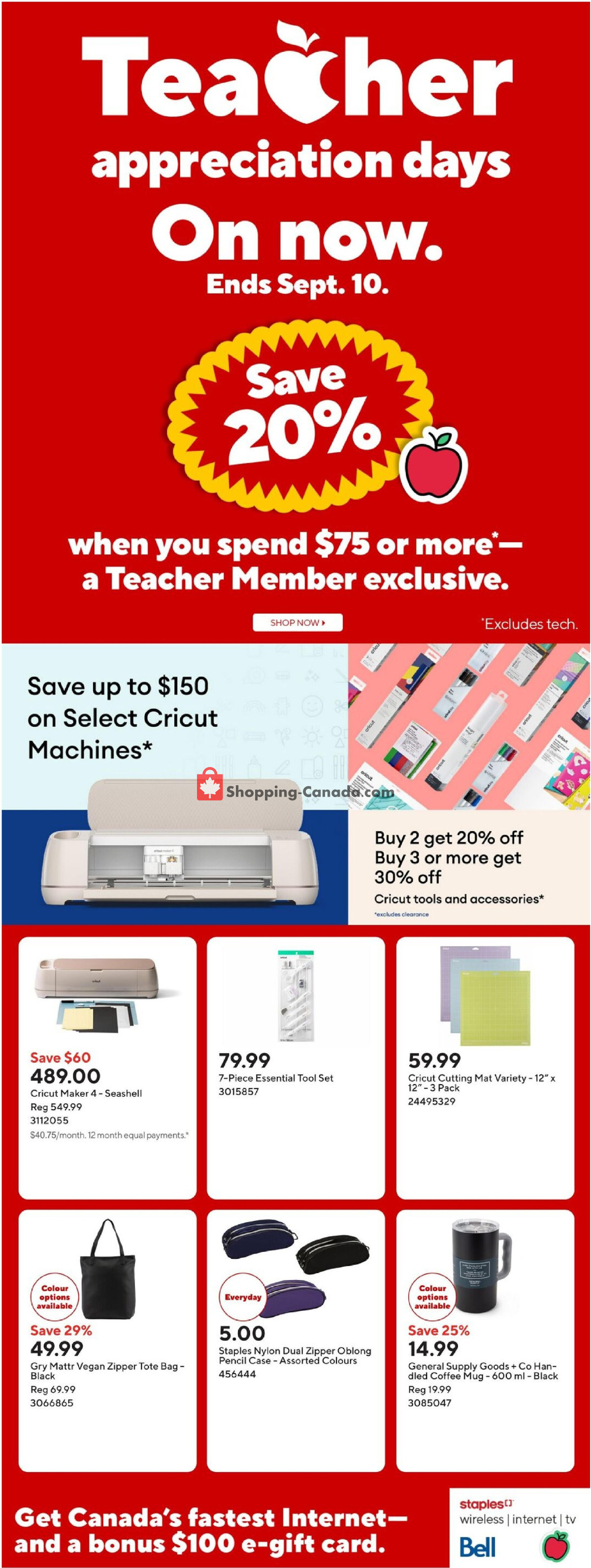Staples flyer from Friday August 14, 2026 to Thursday August 20, 2026 - page 7