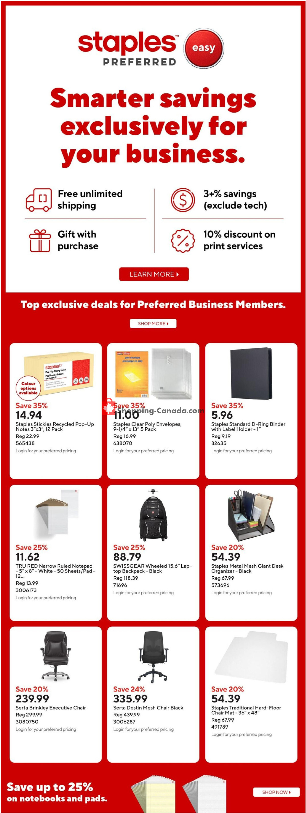 Staples flyer from Friday August 28, 2026 to Thursday September 3, 2026 - page 15