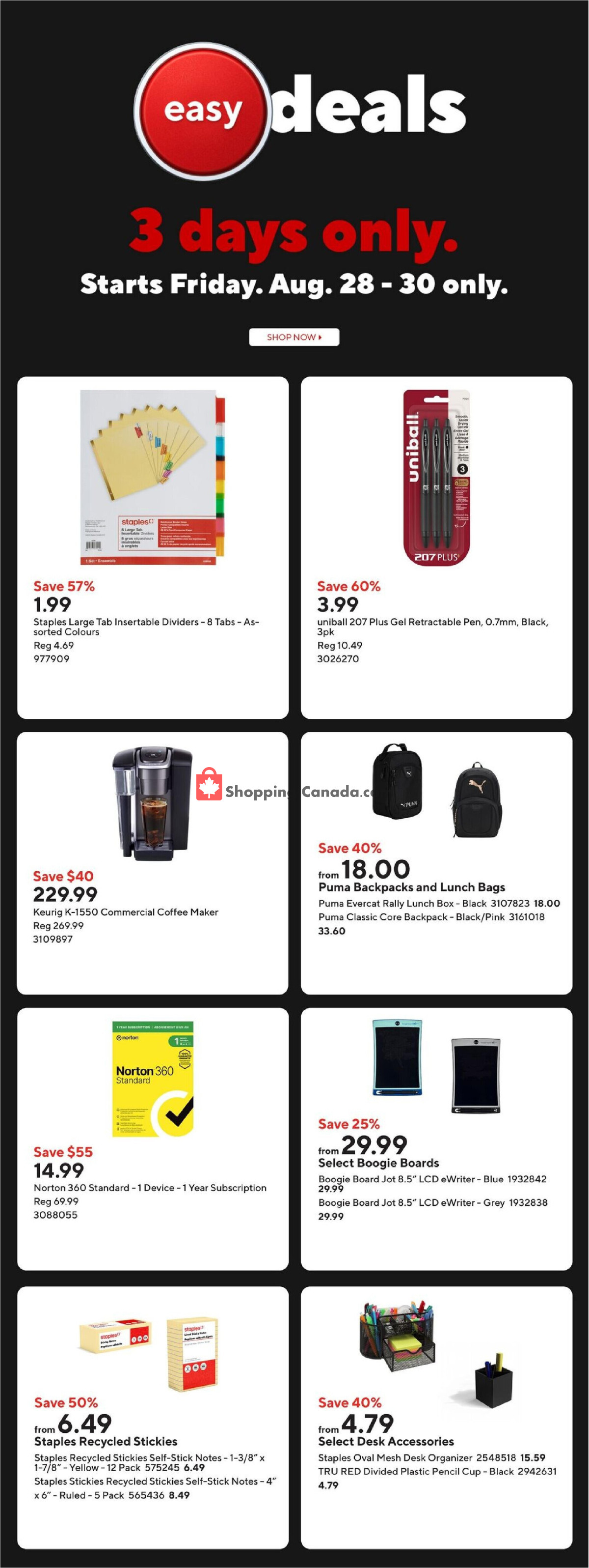 Staples flyer from Friday August 28, 2026 to Thursday September 3, 2026 - page 2