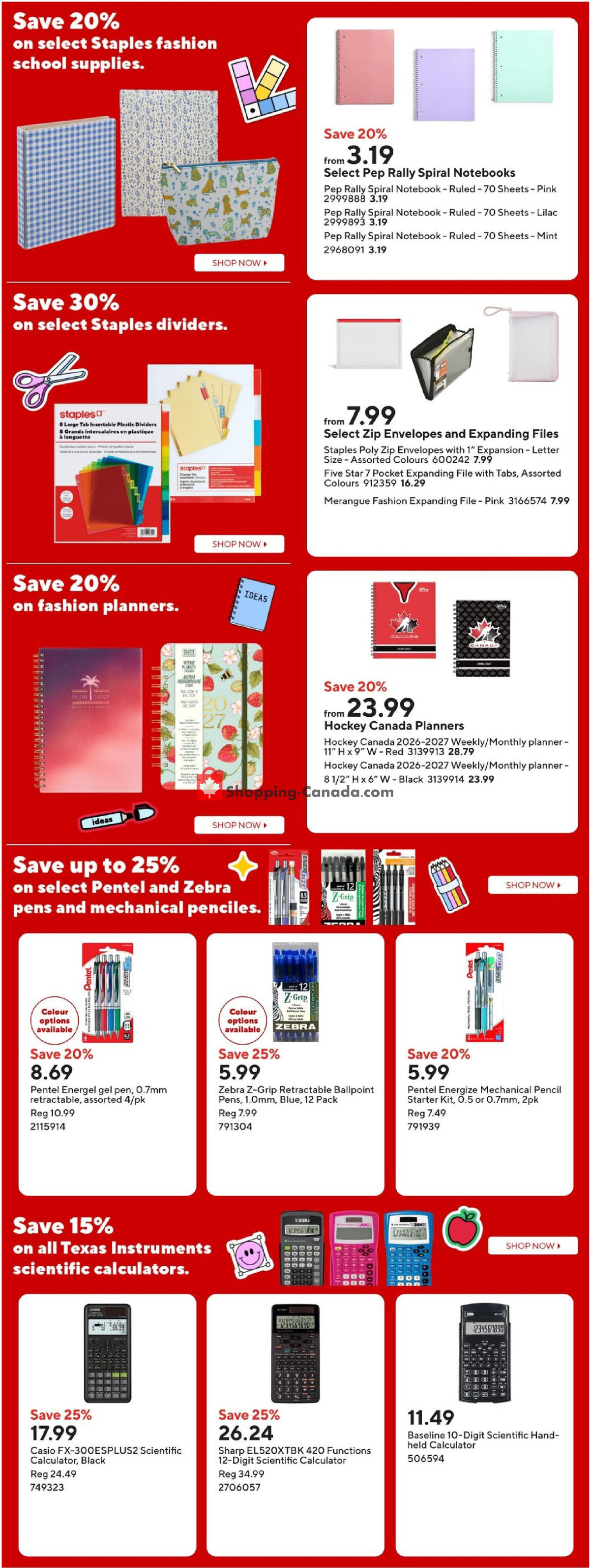 Staples flyer from Friday August 7, 2026 to Thursday August 13, 2026 - page 10
