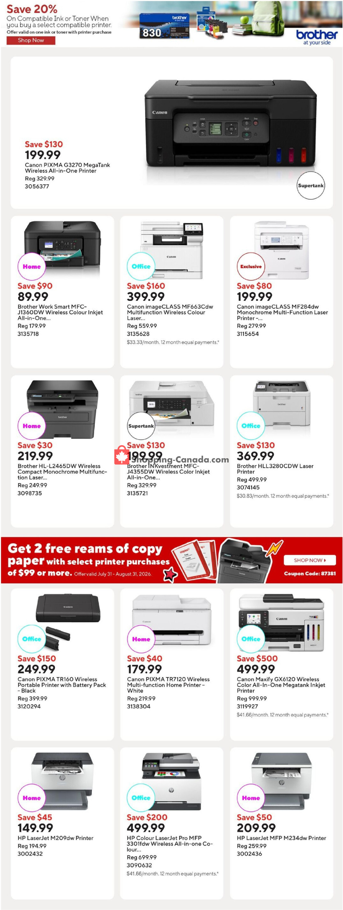 Staples flyer from Friday August 7, 2026 to Thursday August 13, 2026 - page 12