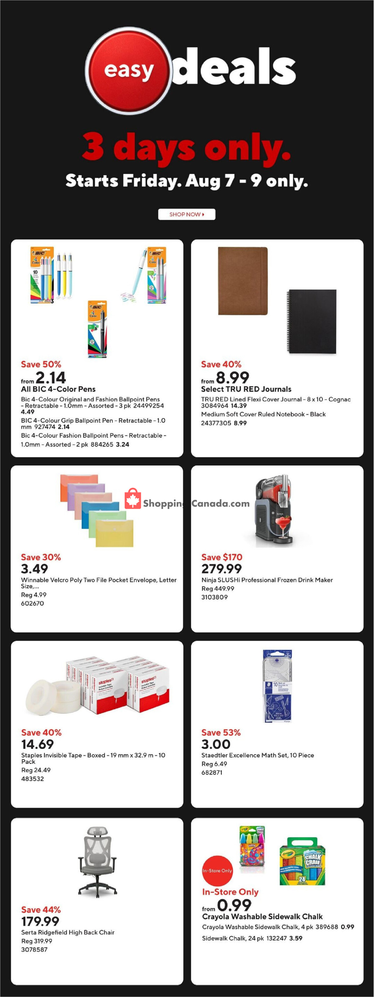 Staples flyer from Friday August 7, 2026 to Thursday August 13, 2026 - page 2