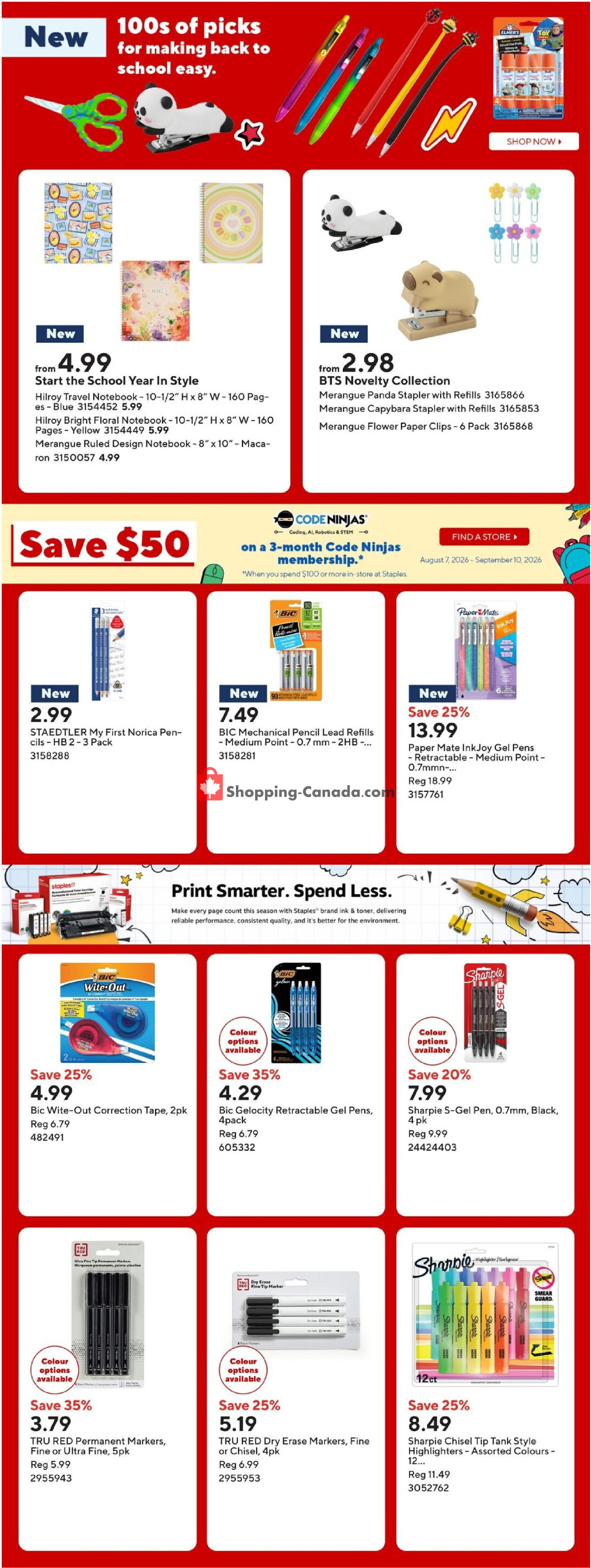 Staples flyer from Friday August 7, 2026 to Thursday August 13, 2026 - page 5