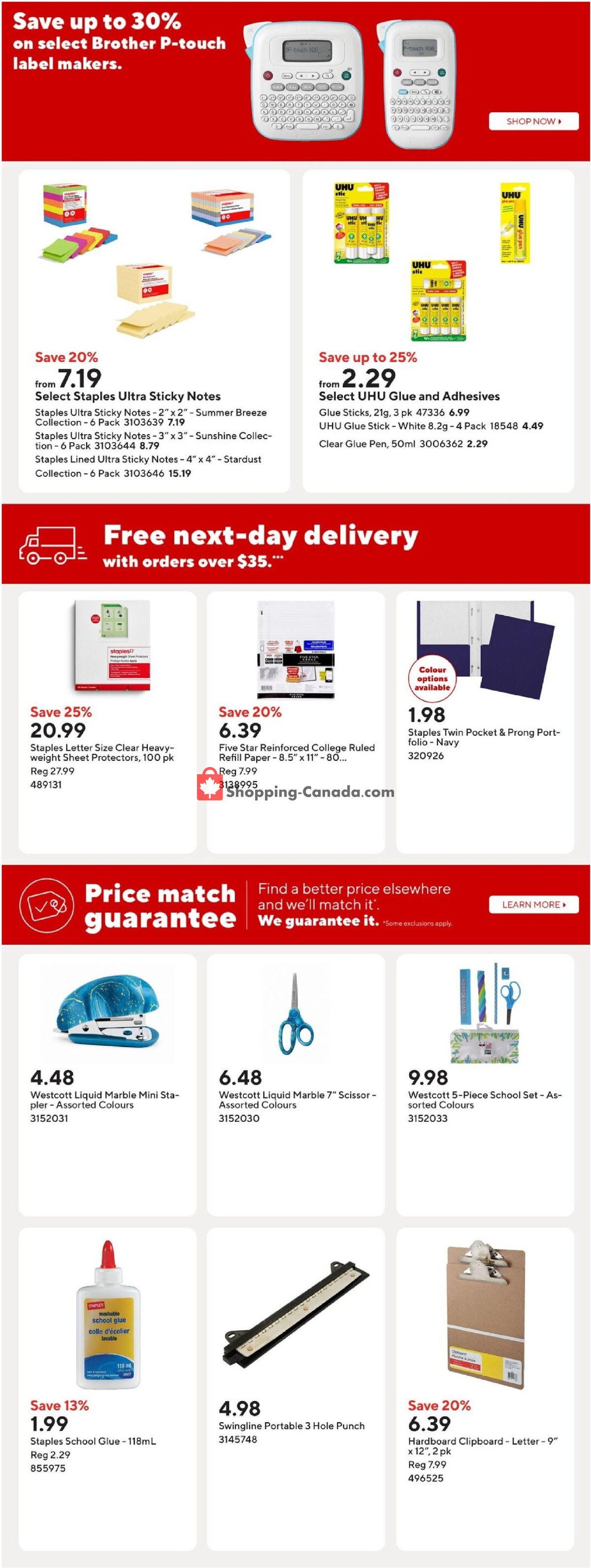 Staples flyer from Friday August 7, 2026 to Thursday August 13, 2026 - page 6