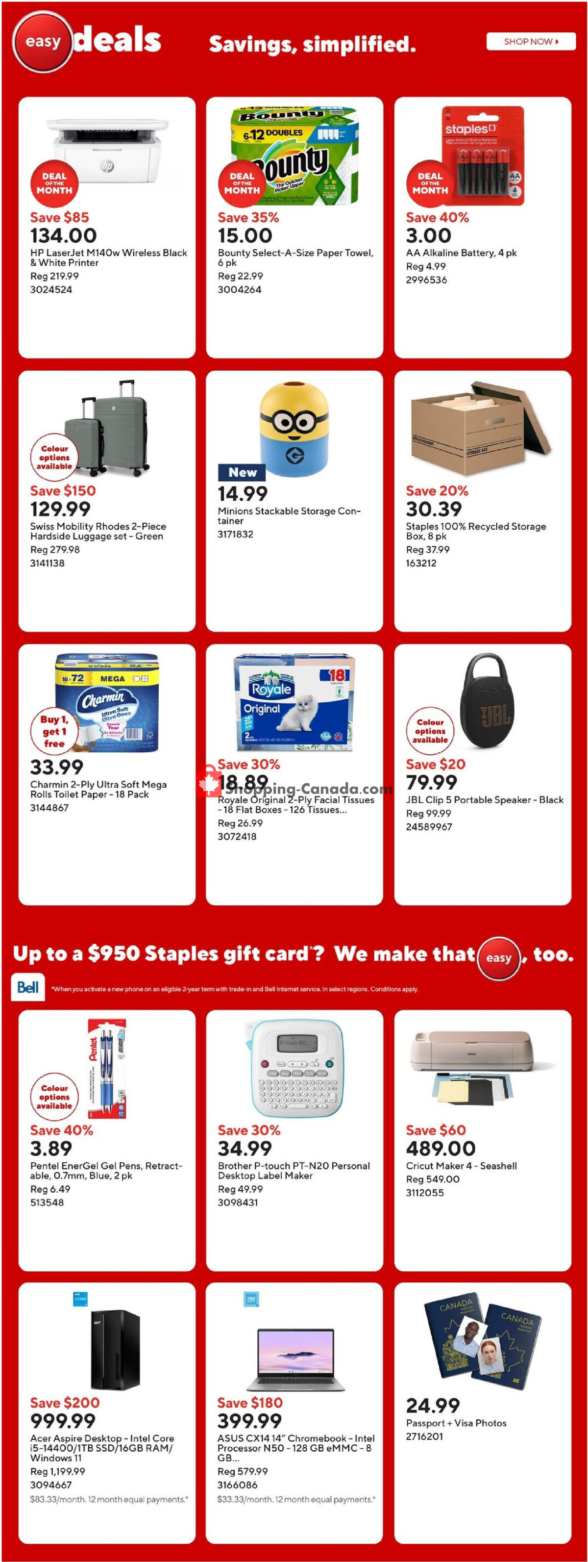 Staples flyer from Friday July 3, 2026 to Thursday July 9, 2026 - page 2