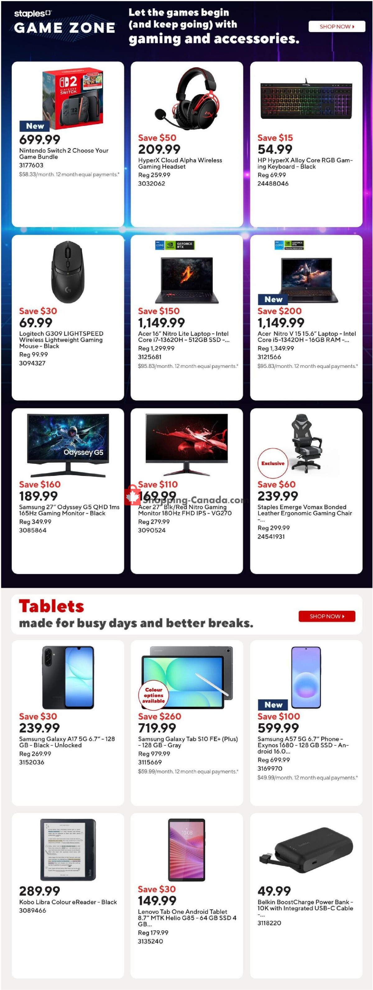 Staples flyer from Friday July 3, 2026 to Thursday July 9, 2026 - page 7
