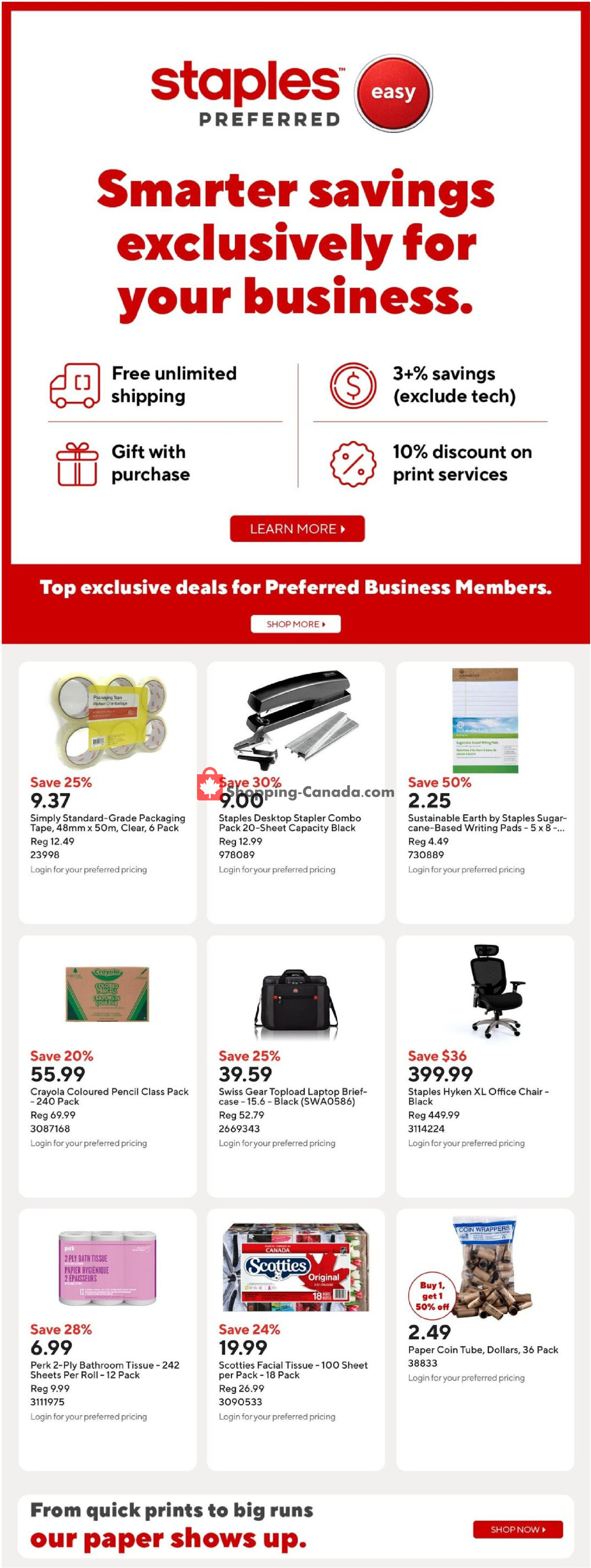 Staples flyer from Friday September 18, 2026 to Thursday September 24, 2026 - page 12