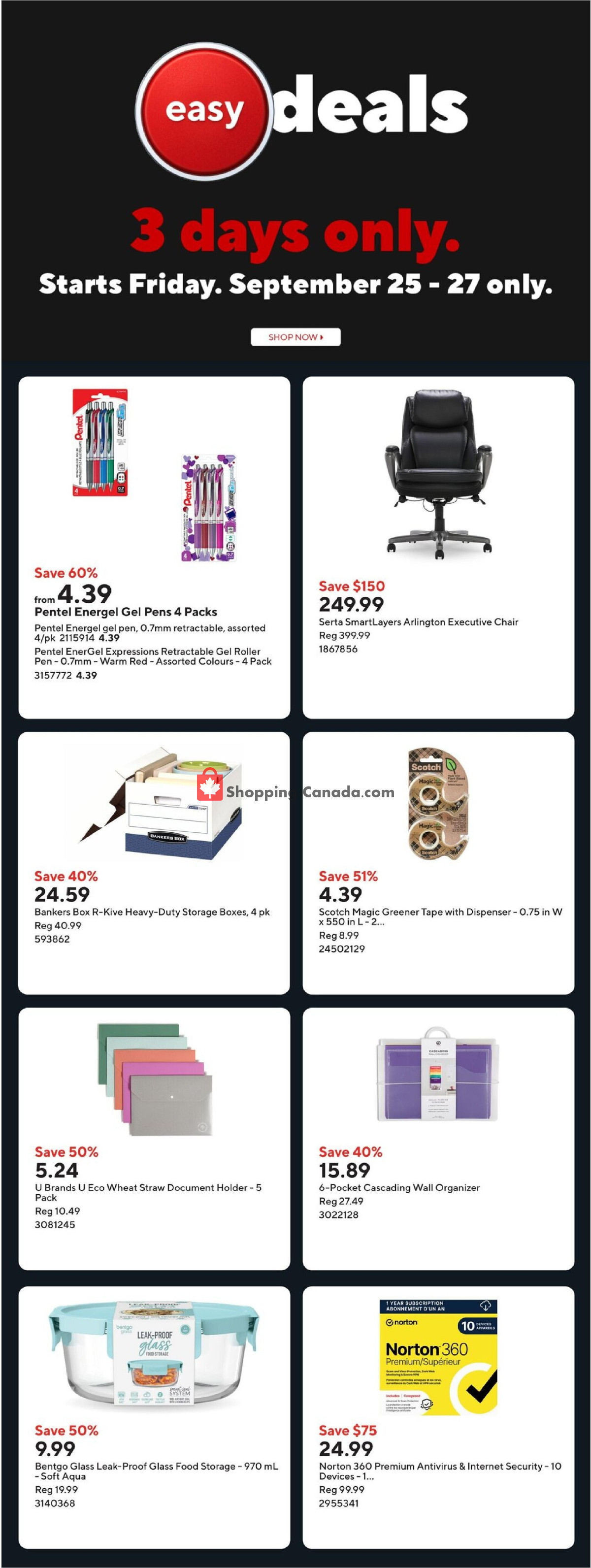 Staples flyer from Friday September 25, 2026 to Thursday October 1, 2026 - page 2