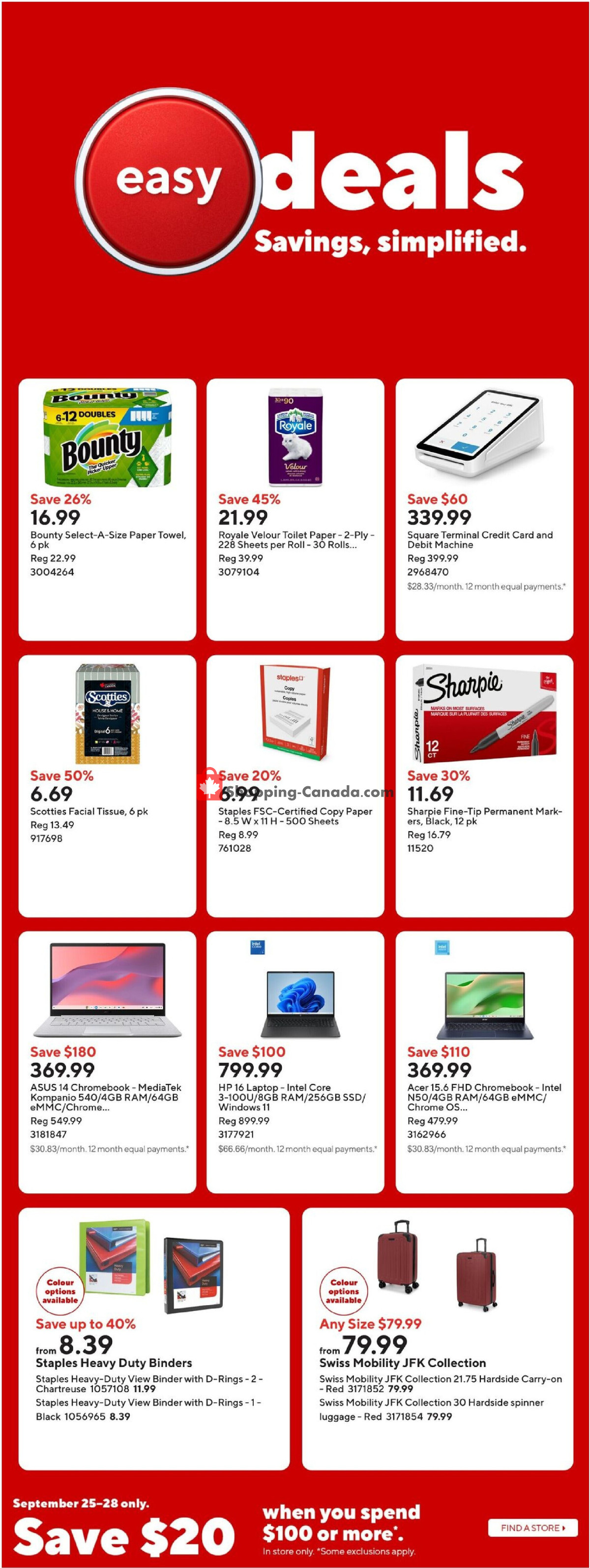 Staples flyer from Friday September 25, 2026 to Thursday October 1, 2026 - page 3