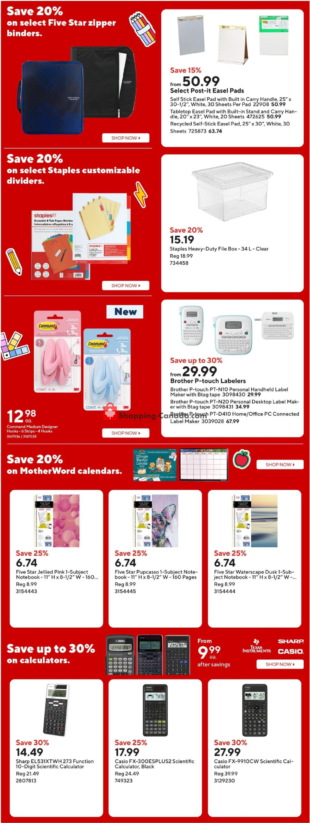 Staples flyer from Friday September 4, 2026 to Thursday September 10, 2026 - page 4