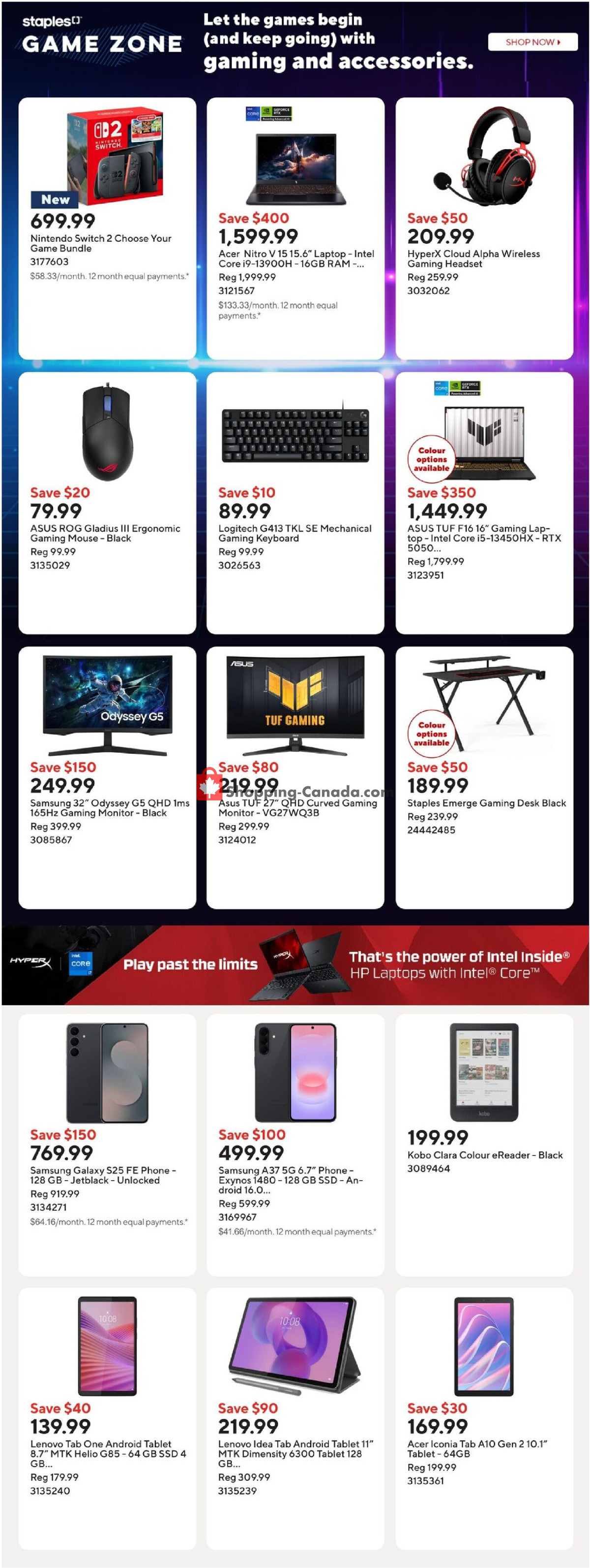 Staples flyer from Wednesday July 22, 2026 to Thursday July 23, 2026 - page 9