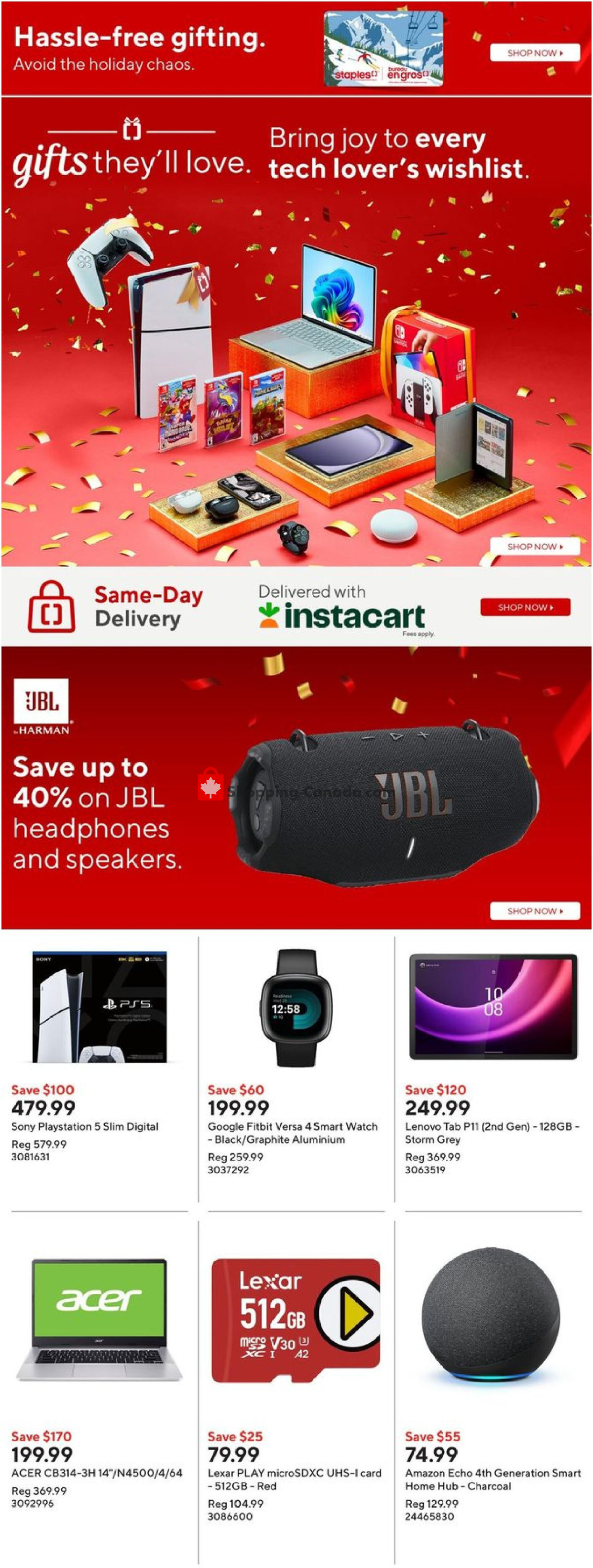 Staples flyer from Wednesday December 11, 2024 to Tuesday December 17, 2024 - page 11