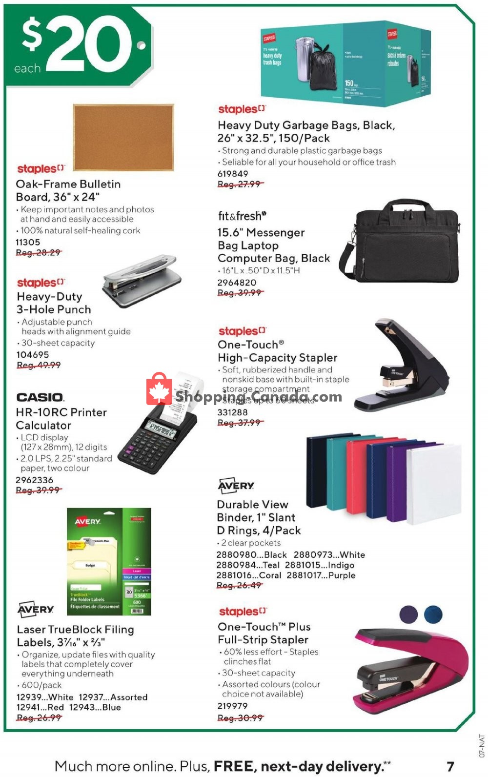 Staples flyer from Wednesday February 5, 2020 to Tuesday February 18, 2020 - page 7