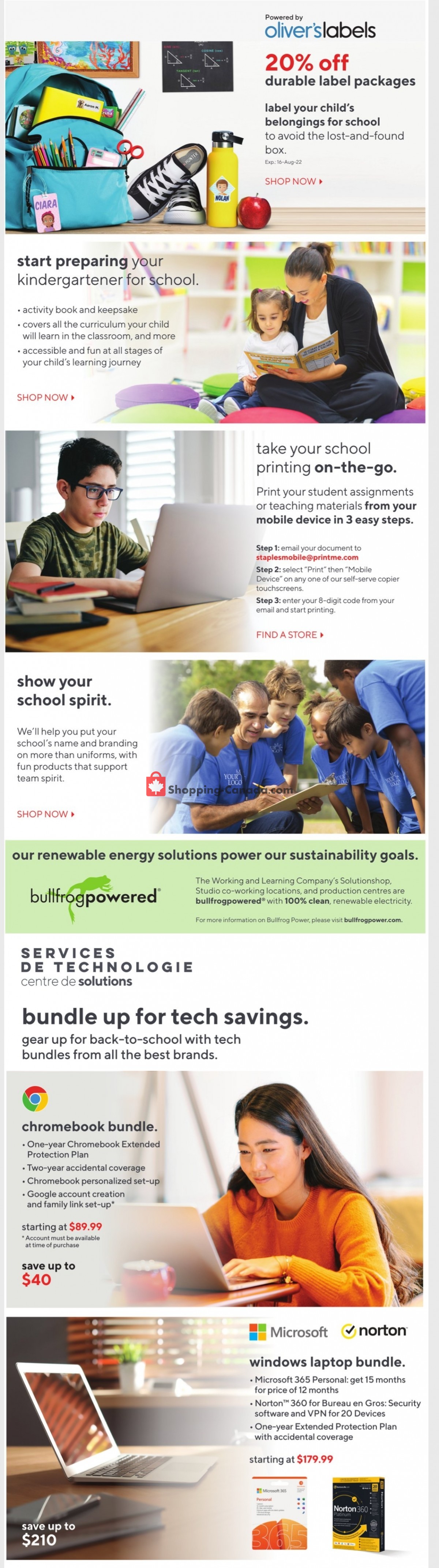 Staples flyer from Wednesday August 3, 2022 to Tuesday August 9, 2022 - page 10
