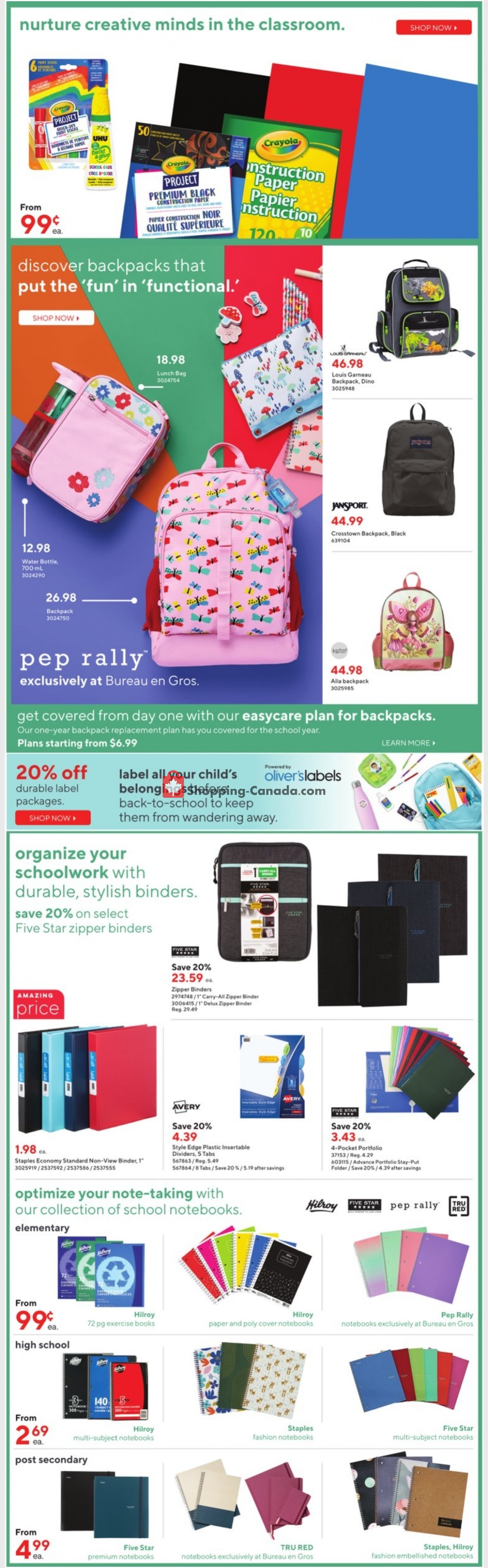 Staples flyer from Wednesday August 3, 2022 to Tuesday August 9, 2022 - page 2