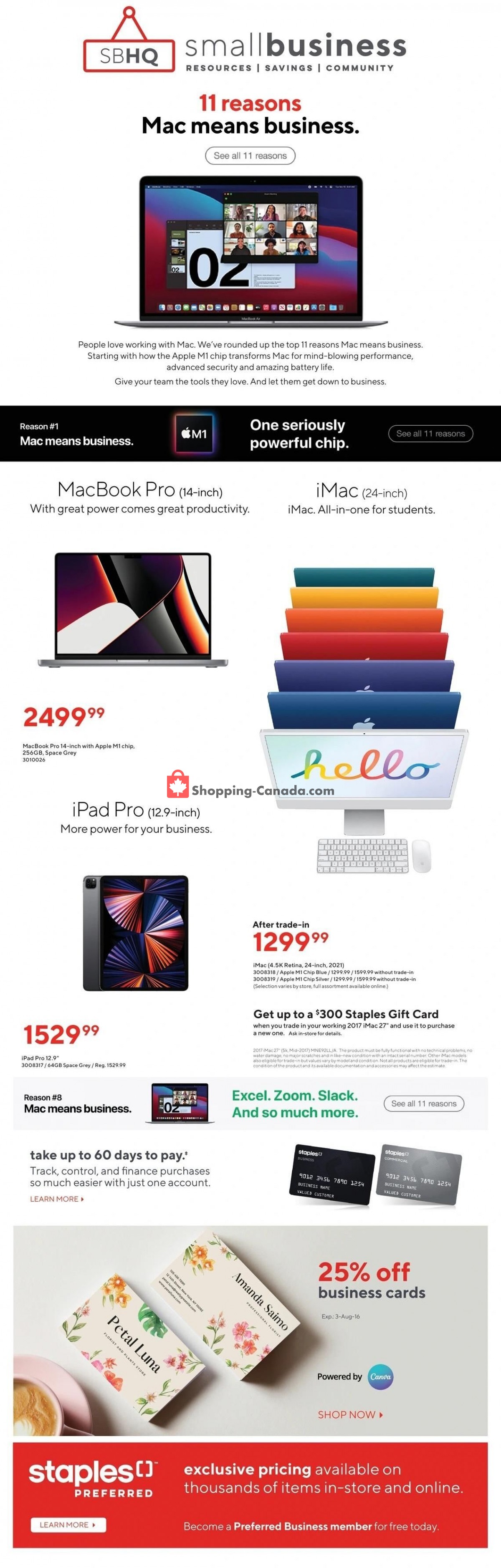 Staples flyer from Wednesday August 3, 2022 to Tuesday August 9, 2022 - page 11