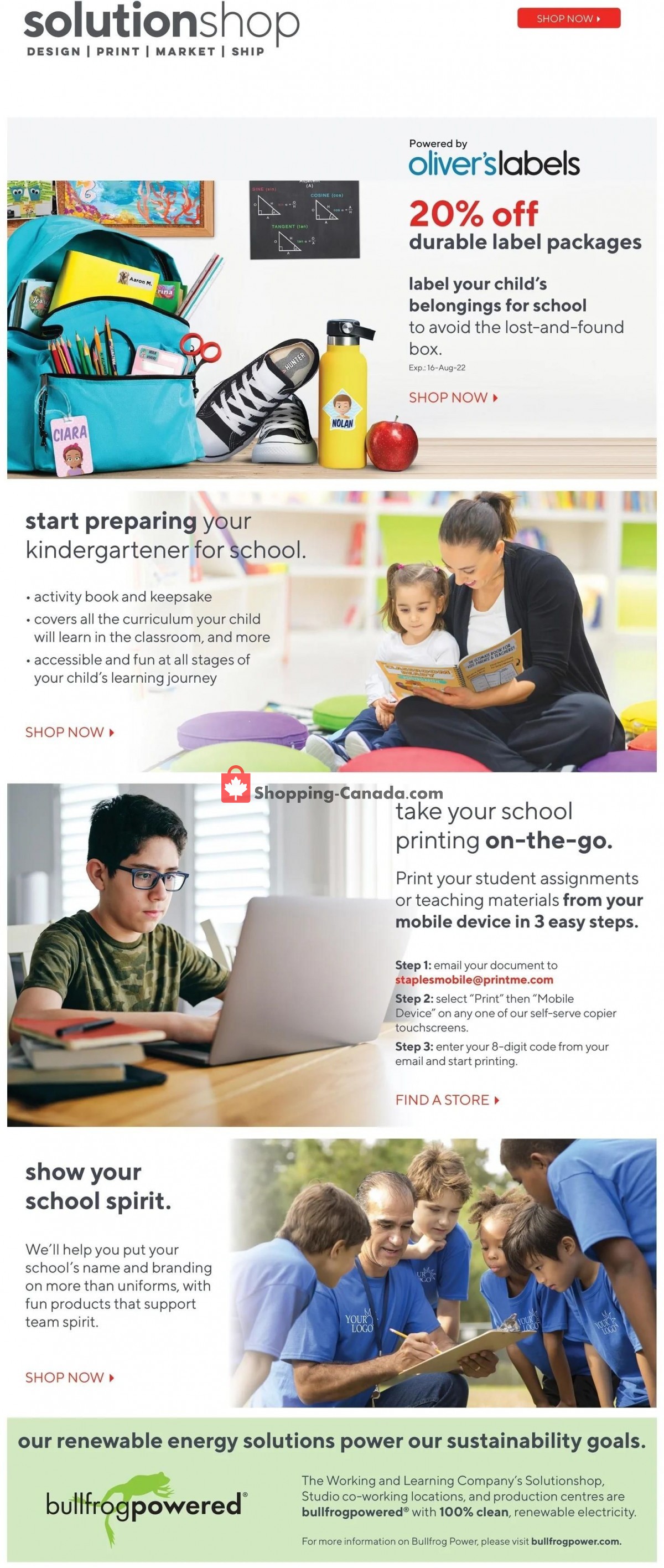 Staples flyer from Wednesday August 3, 2022 to Tuesday August 9, 2022 - page 12