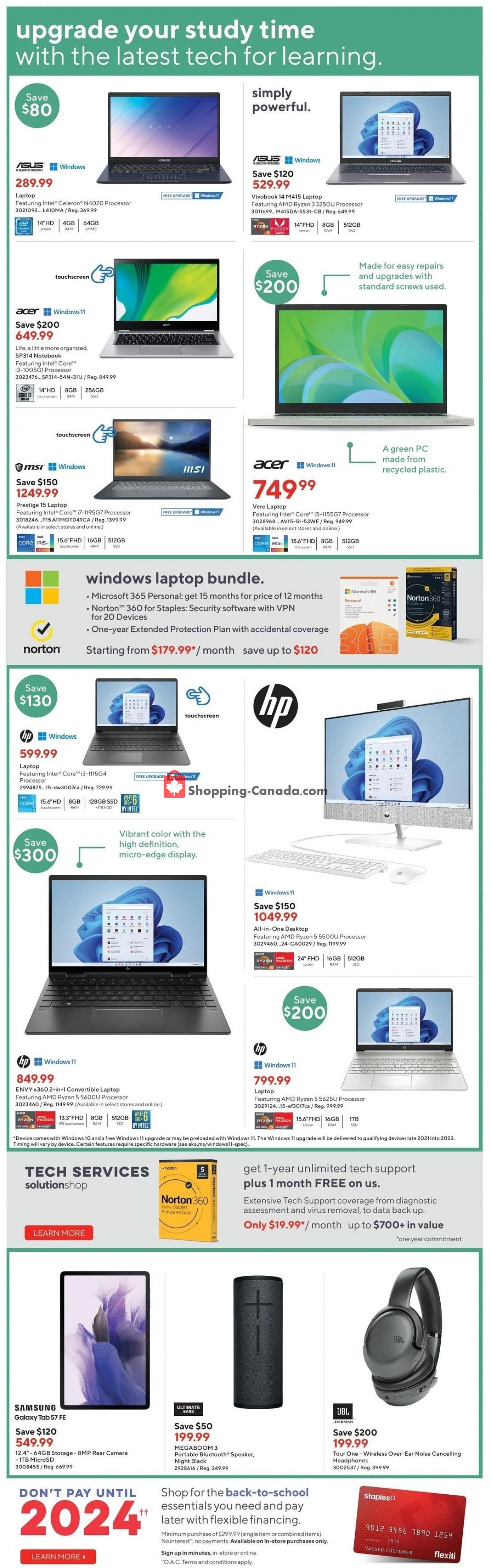 Staples flyer from Wednesday August 3, 2022 to Tuesday August 9, 2022 - page 5