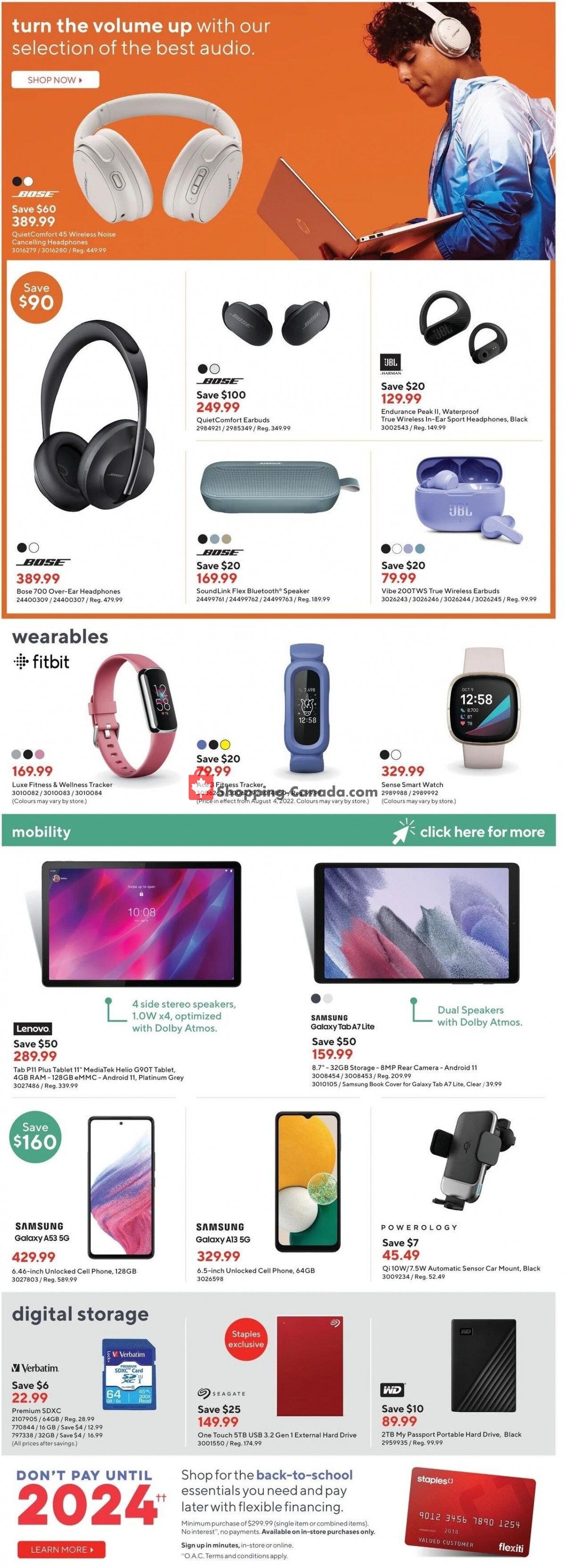 Staples flyer from Wednesday August 3, 2022 to Tuesday August 9, 2022 - page 7