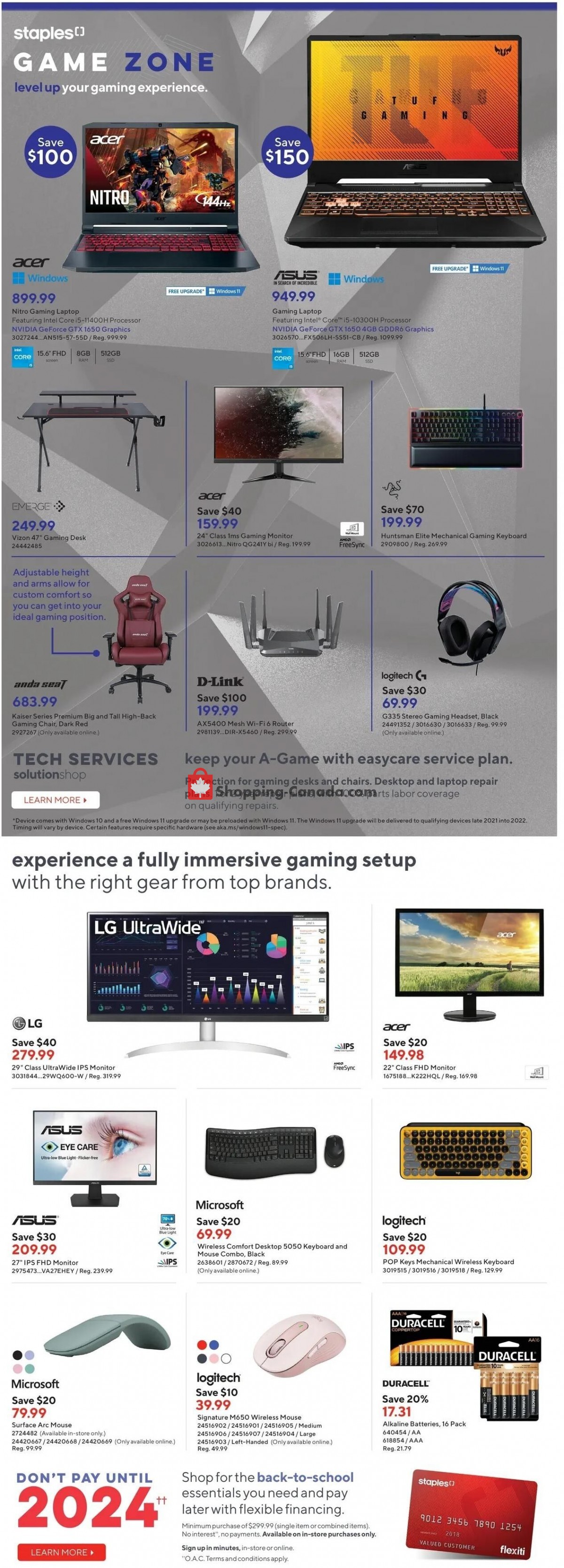 Staples flyer from Wednesday August 3, 2022 to Tuesday August 9, 2022 - page 8