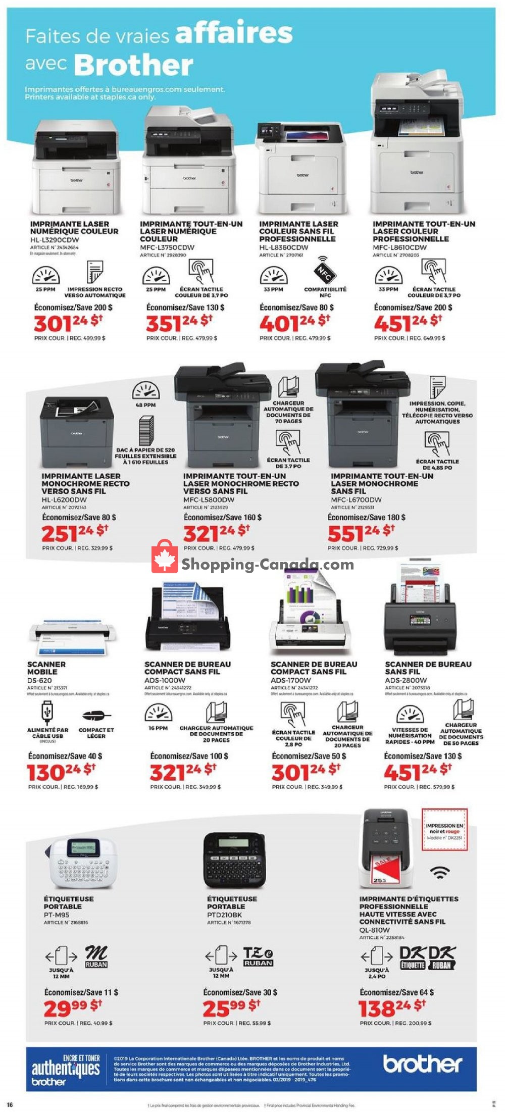 Staples flyer from Wednesday April 17, 2019 to Tuesday April 23, 2019 - page 16
