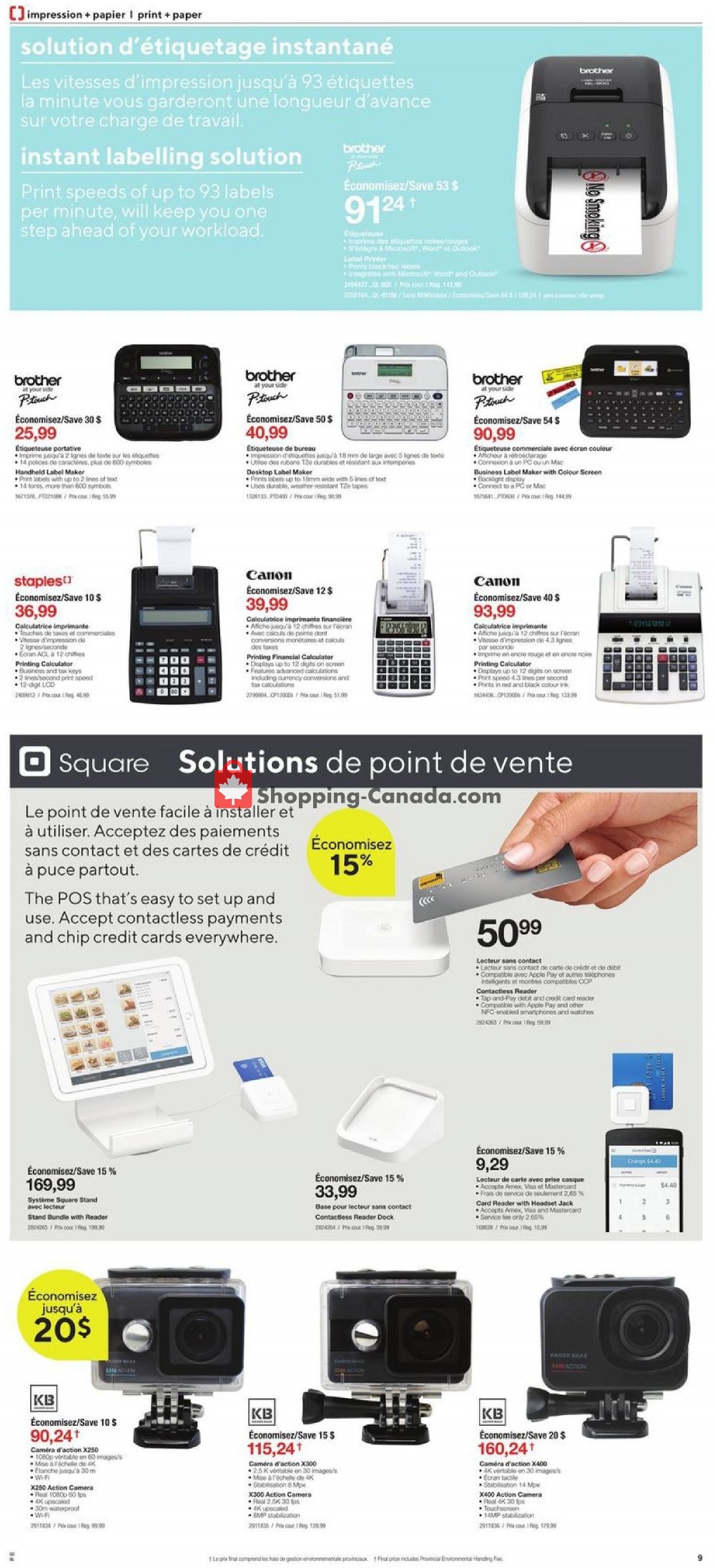 Staples flyer from Wednesday April 17, 2019 to Tuesday April 23, 2019 - page 9
