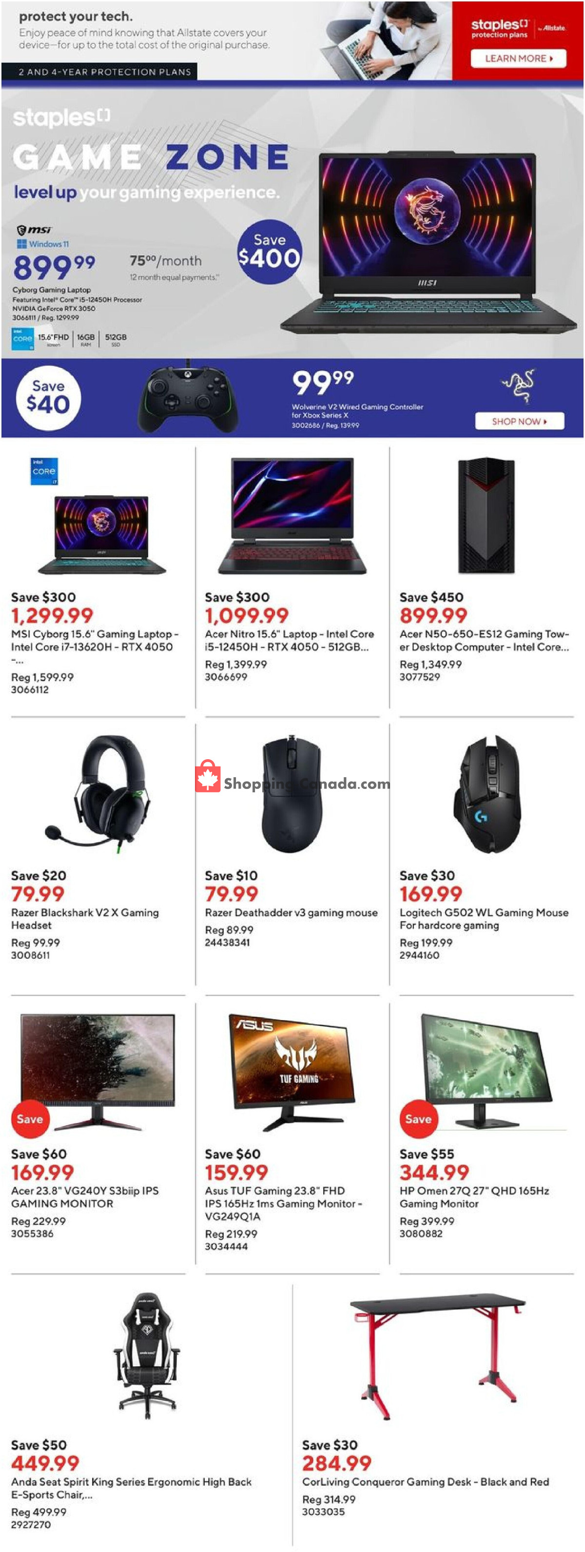 Staples flyer from Wednesday March 6, 2024 to Tuesday March 12, 2024 - page 14