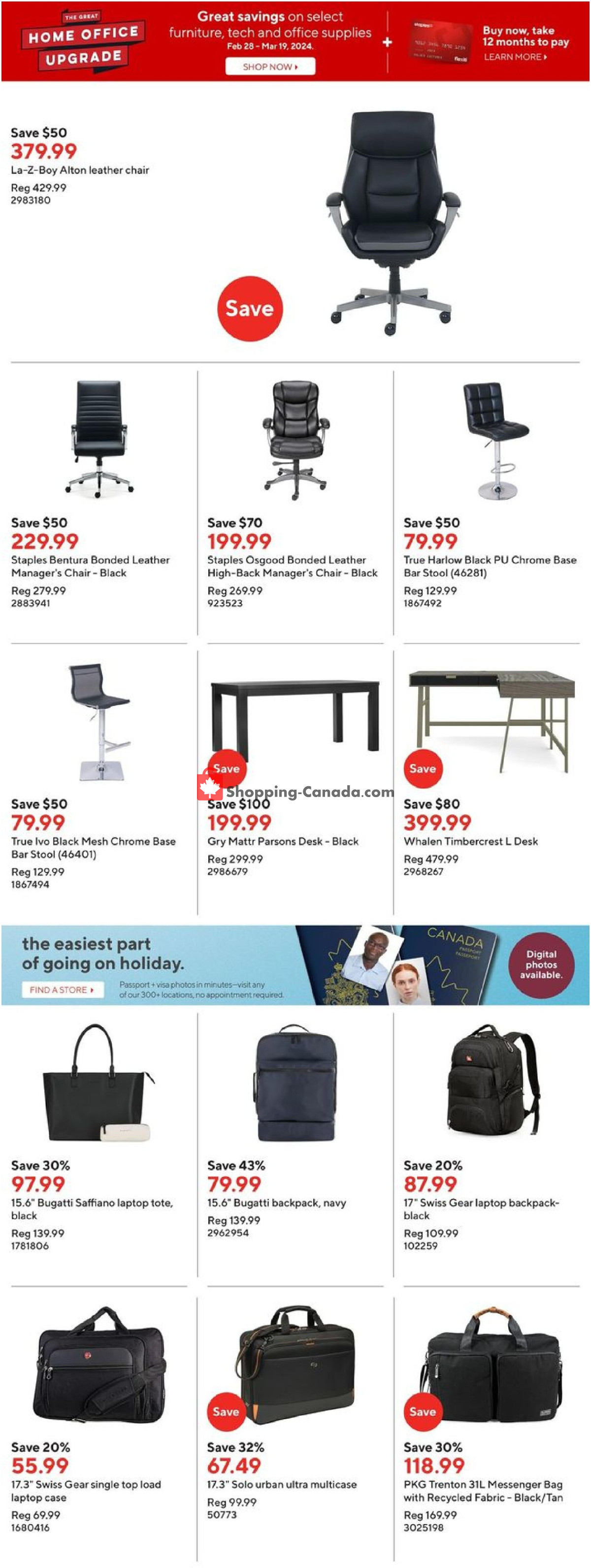 Staples flyer from Wednesday March 6, 2024 to Tuesday March 12, 2024 - page 22