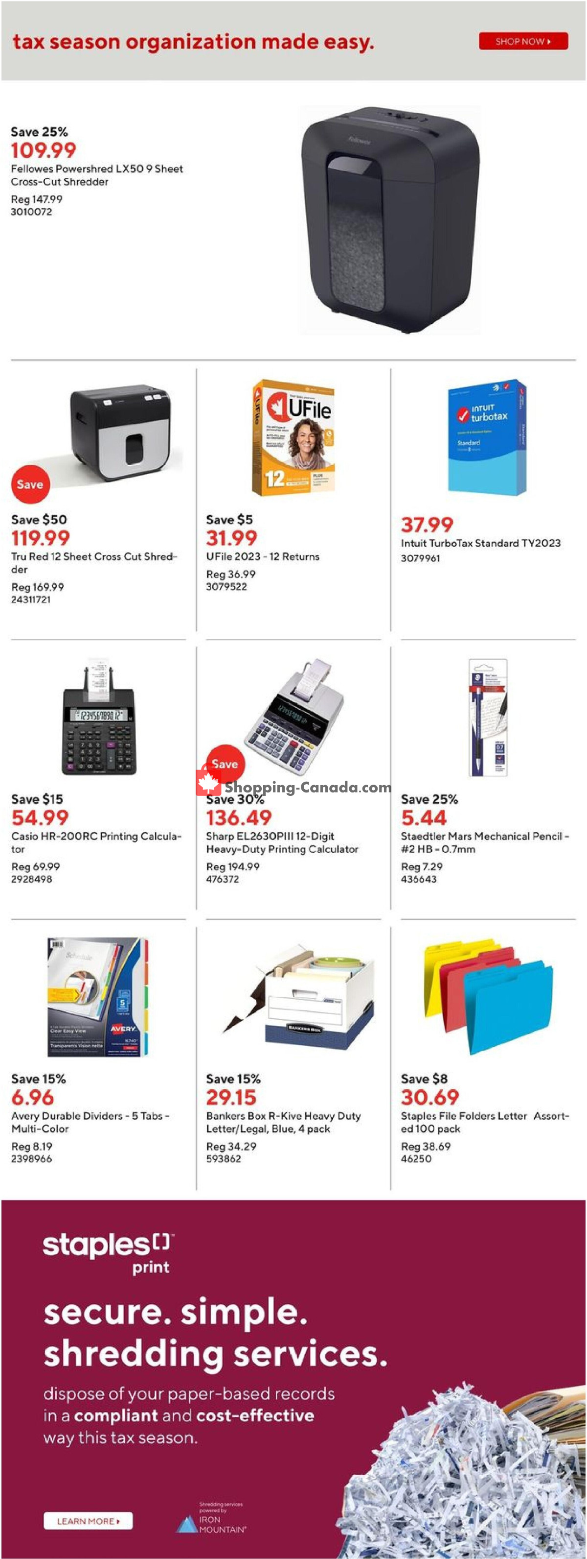 Staples flyer from Wednesday March 6, 2024 to Tuesday March 12, 2024 - page 15