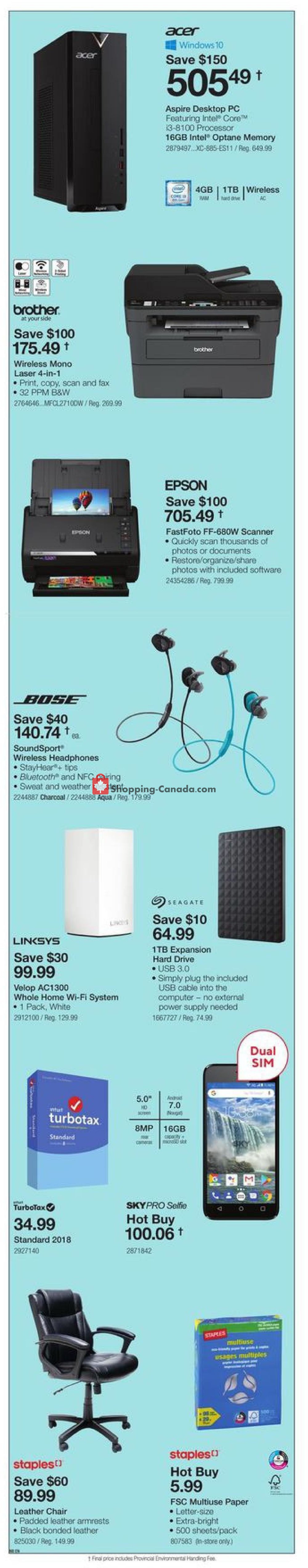Staples flyer from Wednesday January 2, 2019 to Tuesday January 8, 2019 - page 2