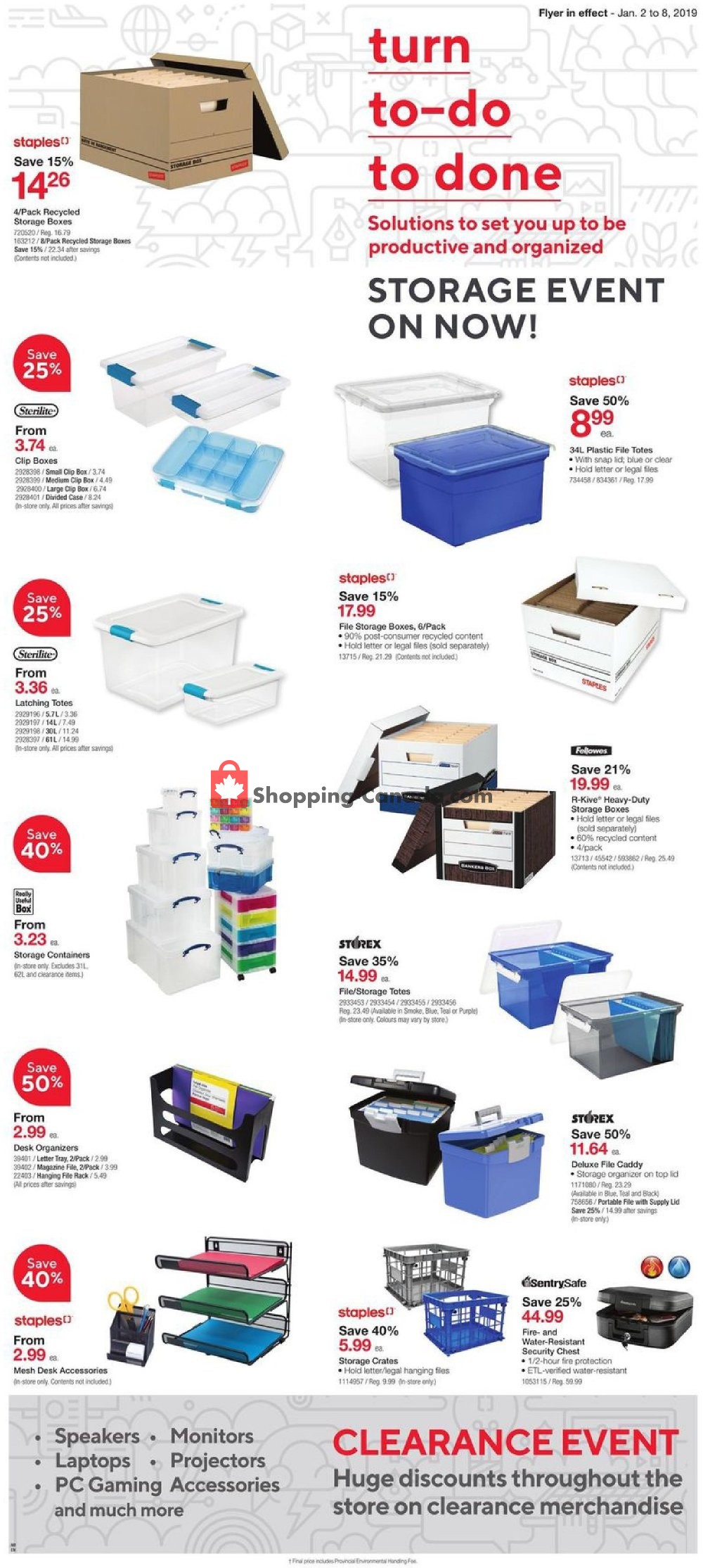 Staples flyer from Wednesday January 2, 2019 to Tuesday January 8, 2019 - page 3