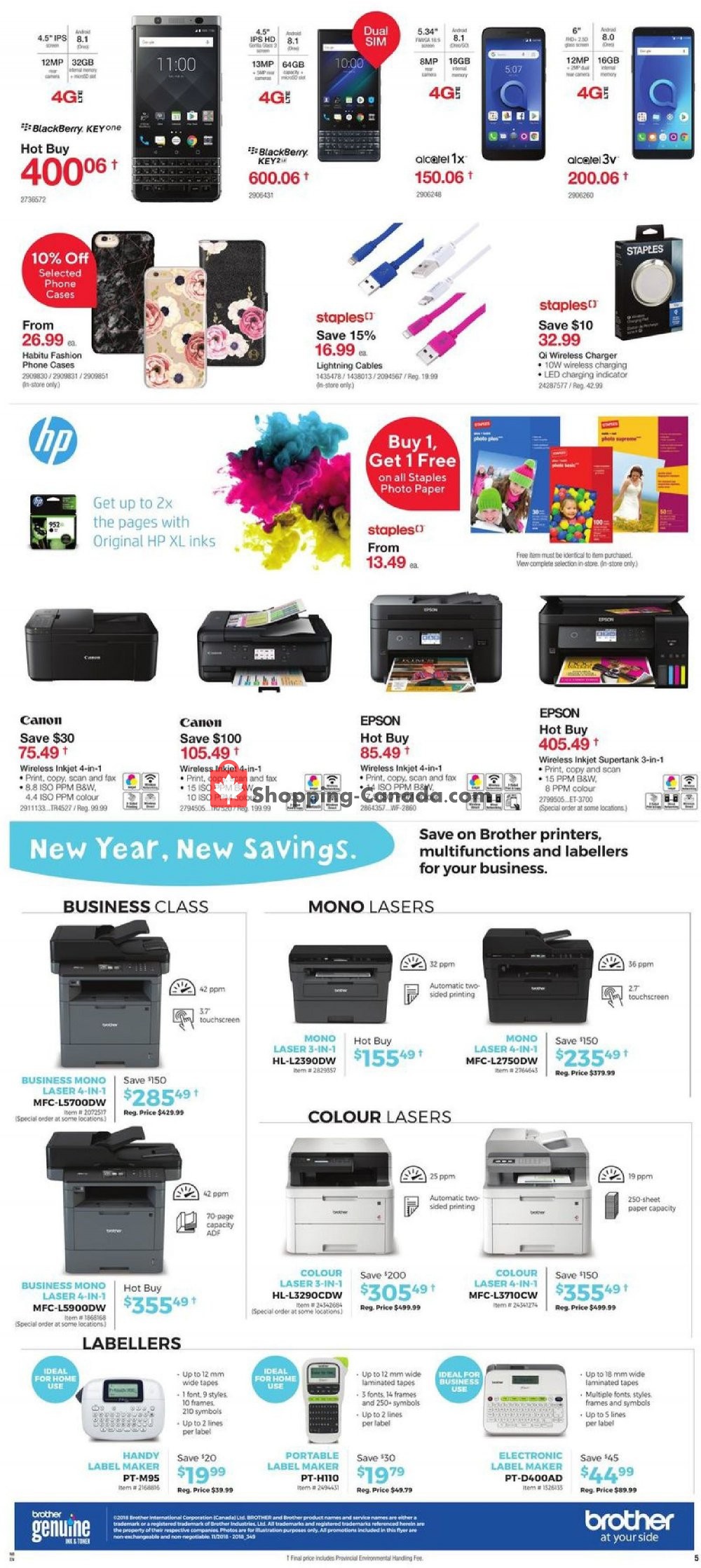 Staples flyer from Wednesday January 2, 2019 to Tuesday January 8, 2019 - page 7