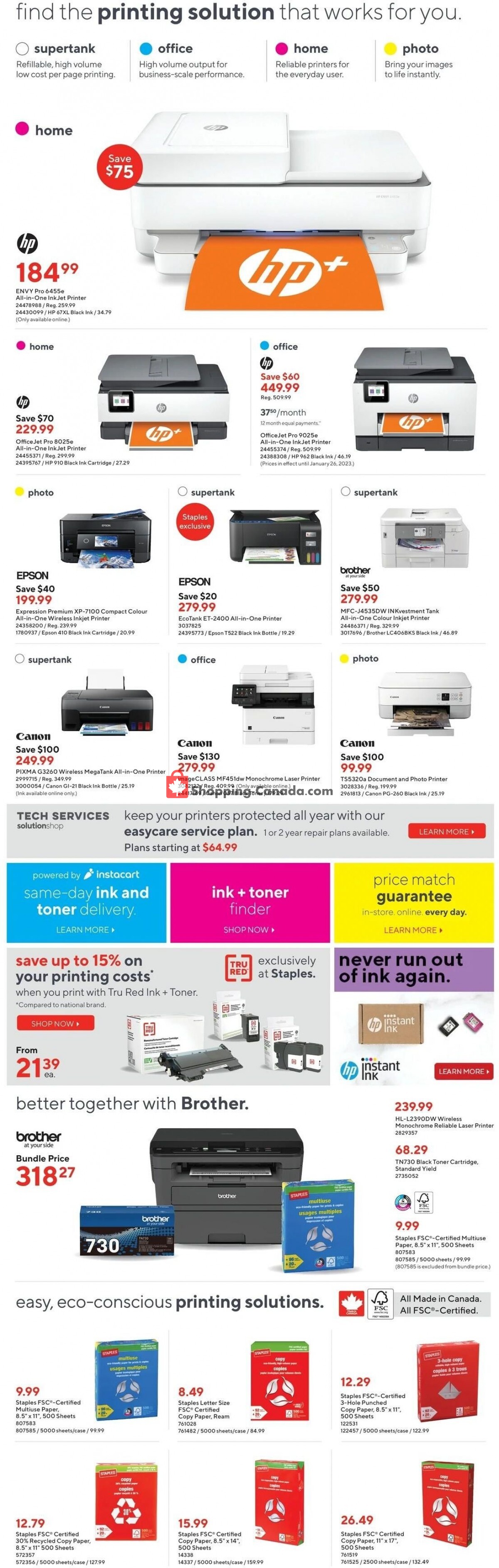 Staples flyer from Wednesday January 25, 2023 to Tuesday January 31, 2023 - page 10