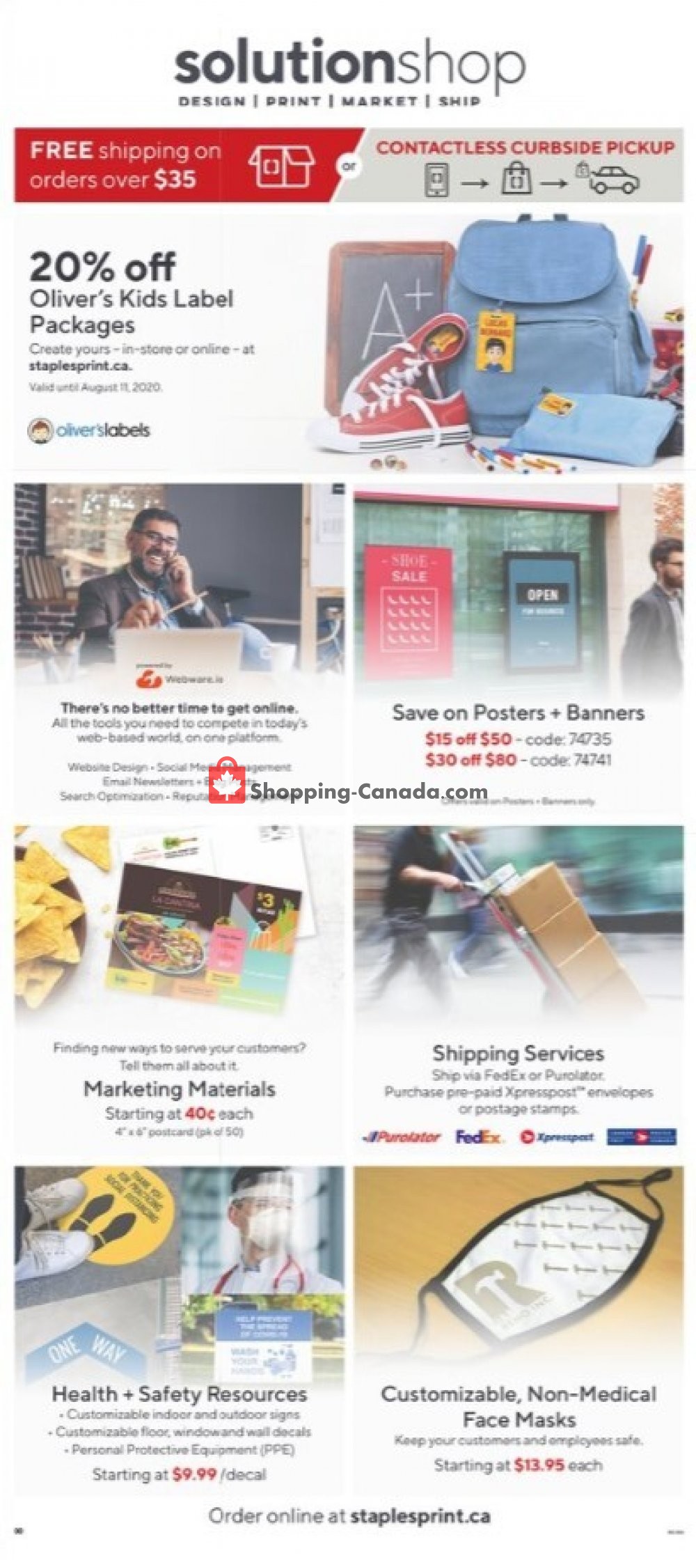 Staples flyer from Wednesday July 29, 2020 to Tuesday August 4, 2020 - page 11