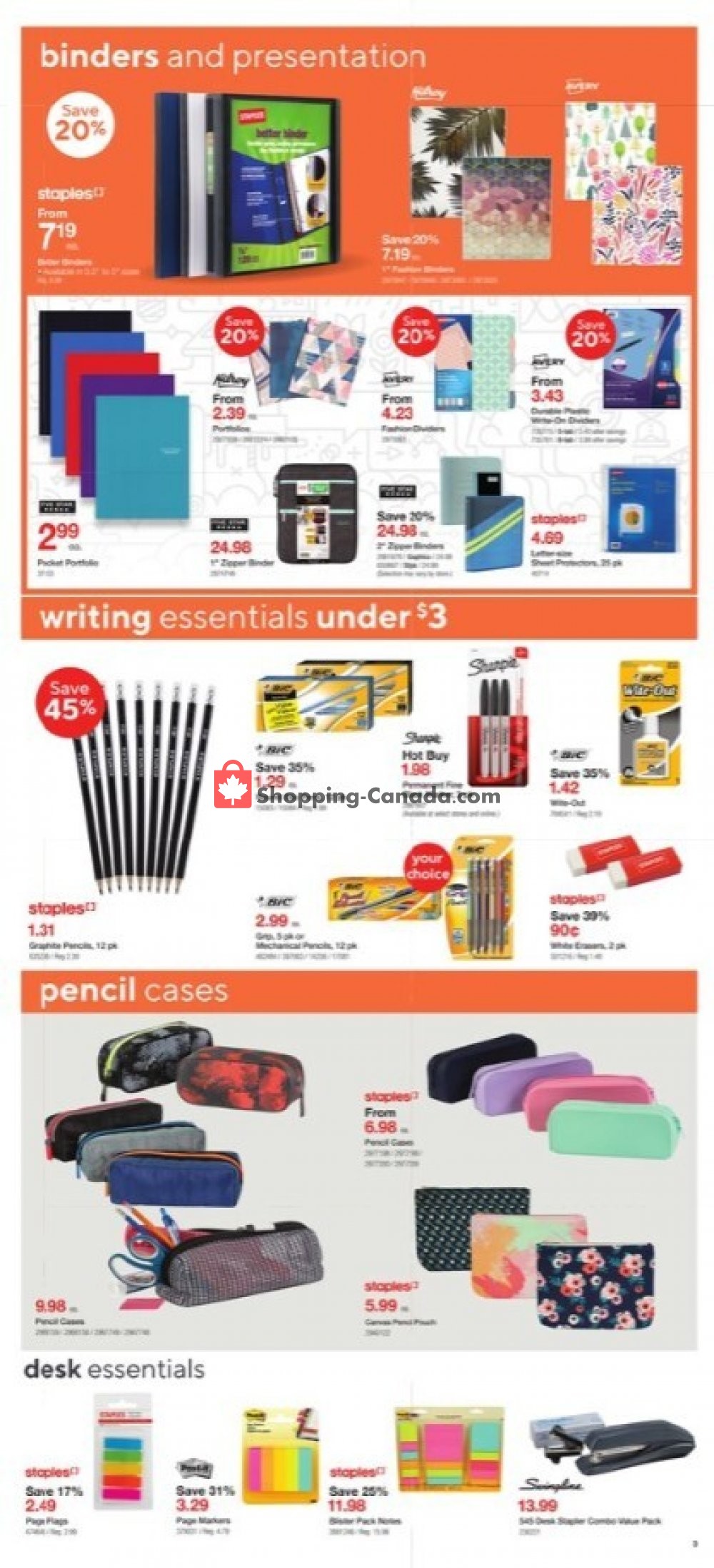 Staples flyer from Wednesday July 29, 2020 to Tuesday August 4, 2020 - page 3