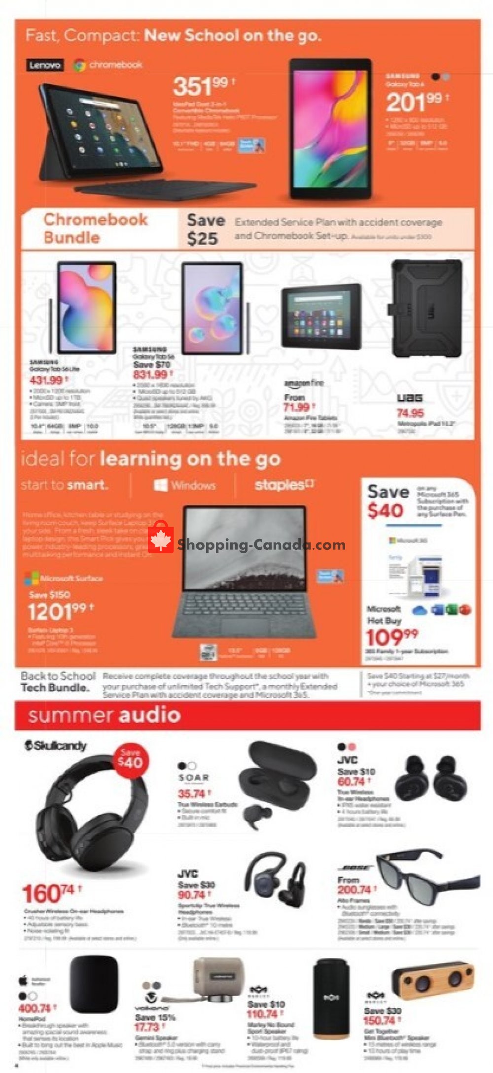 Staples flyer from Wednesday July 29, 2020 to Tuesday August 4, 2020 - page 4