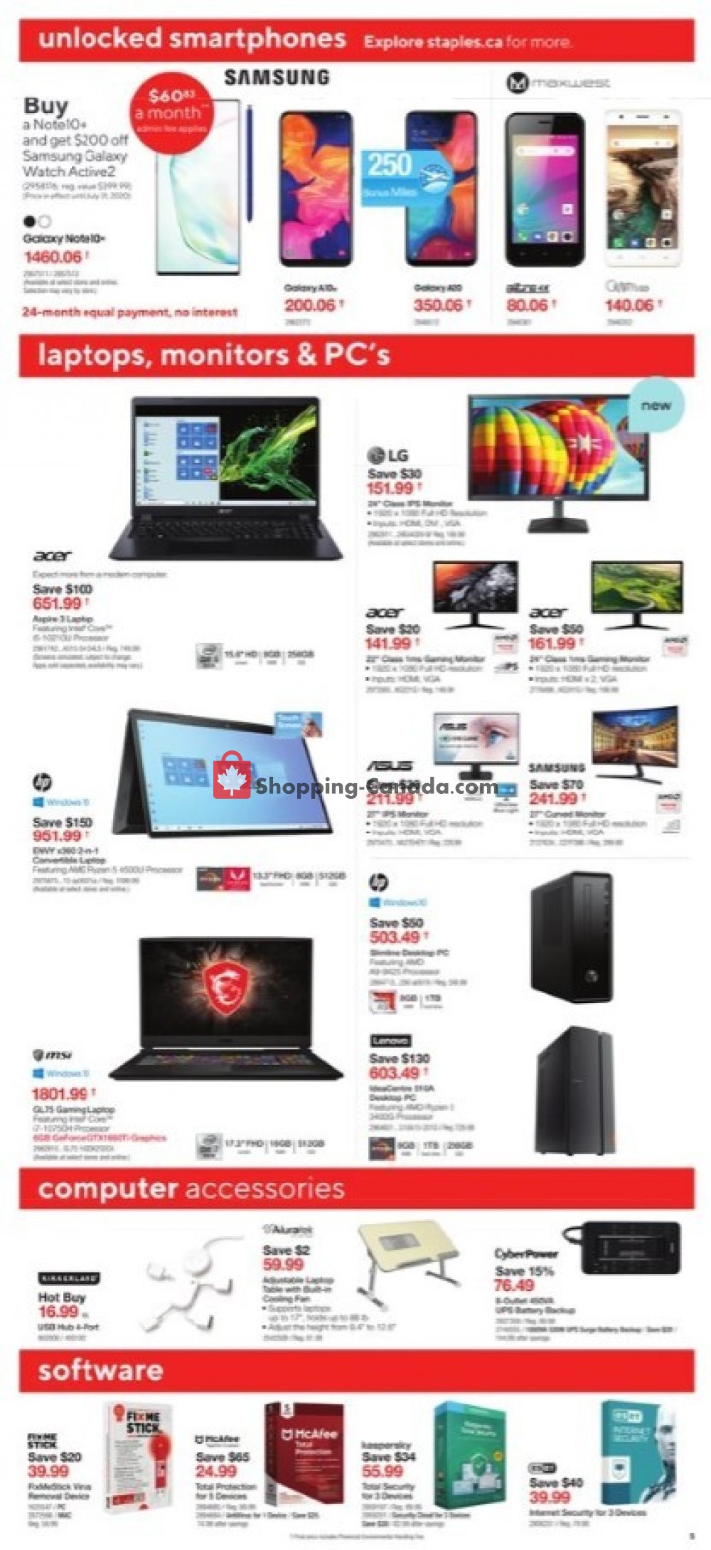 Staples flyer from Wednesday July 29, 2020 to Tuesday August 4, 2020 - page 5