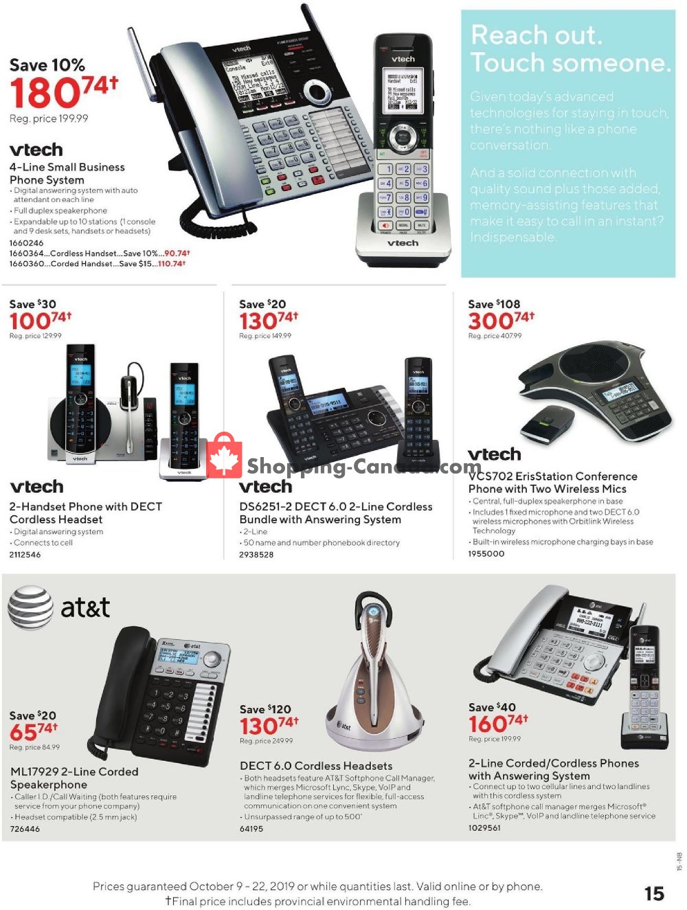 Staples flyer from Wednesday October 9, 2019 to Tuesday October 22, 2019 - page 15