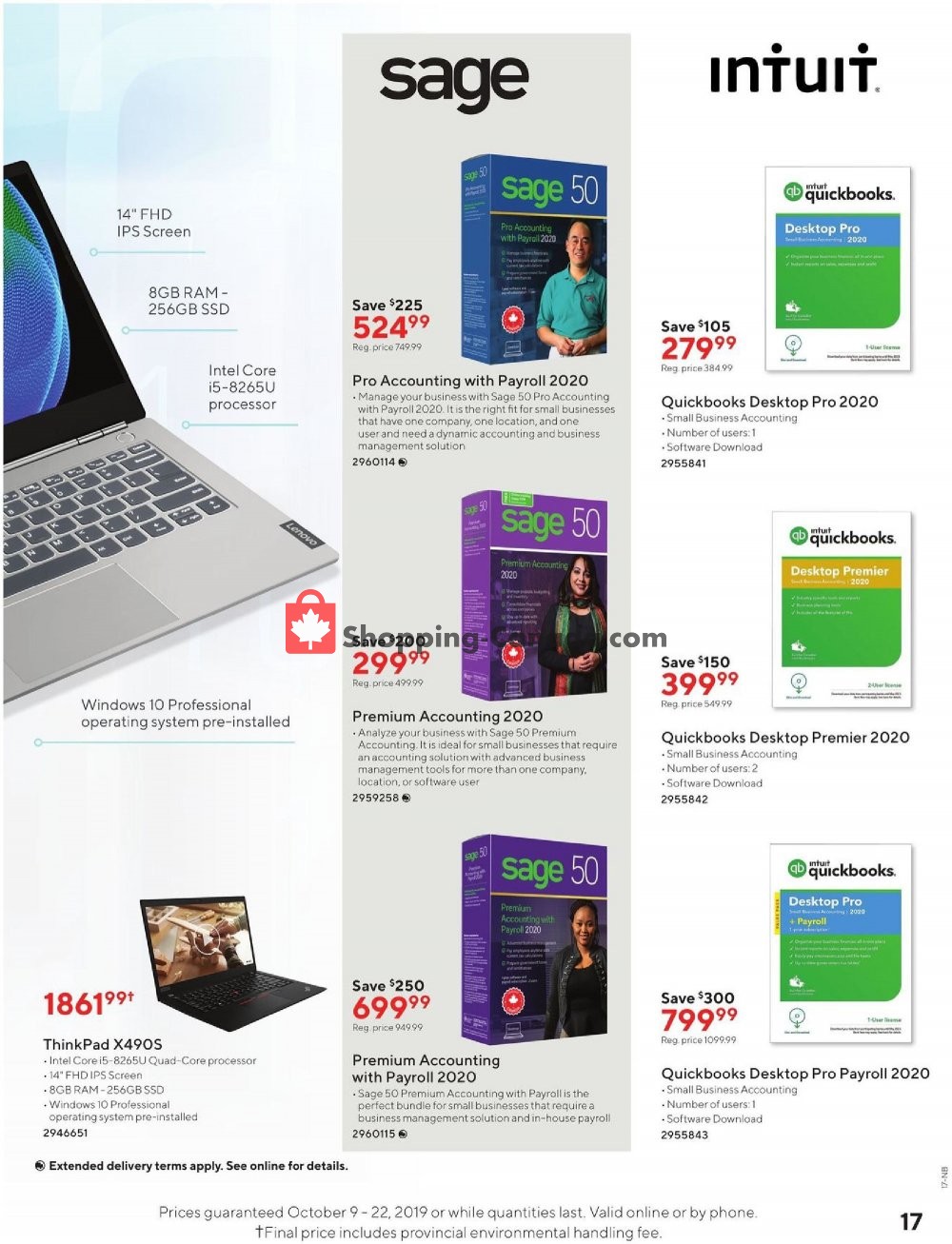 Staples flyer from Wednesday October 9, 2019 to Tuesday October 22, 2019 - page 17