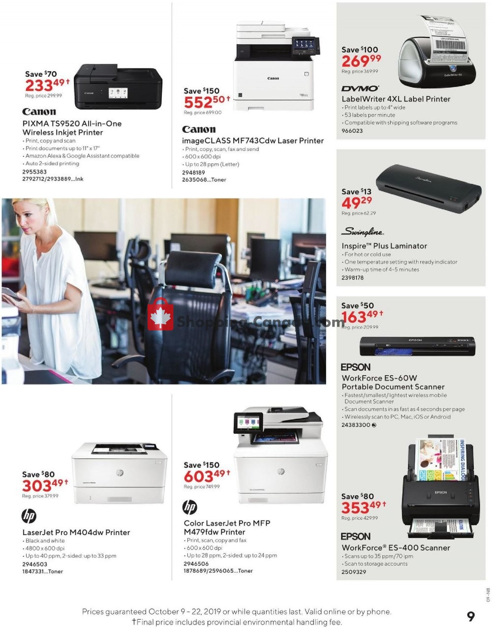 Staples flyer from Wednesday October 9, 2019 to Tuesday October 22, 2019 - page 9