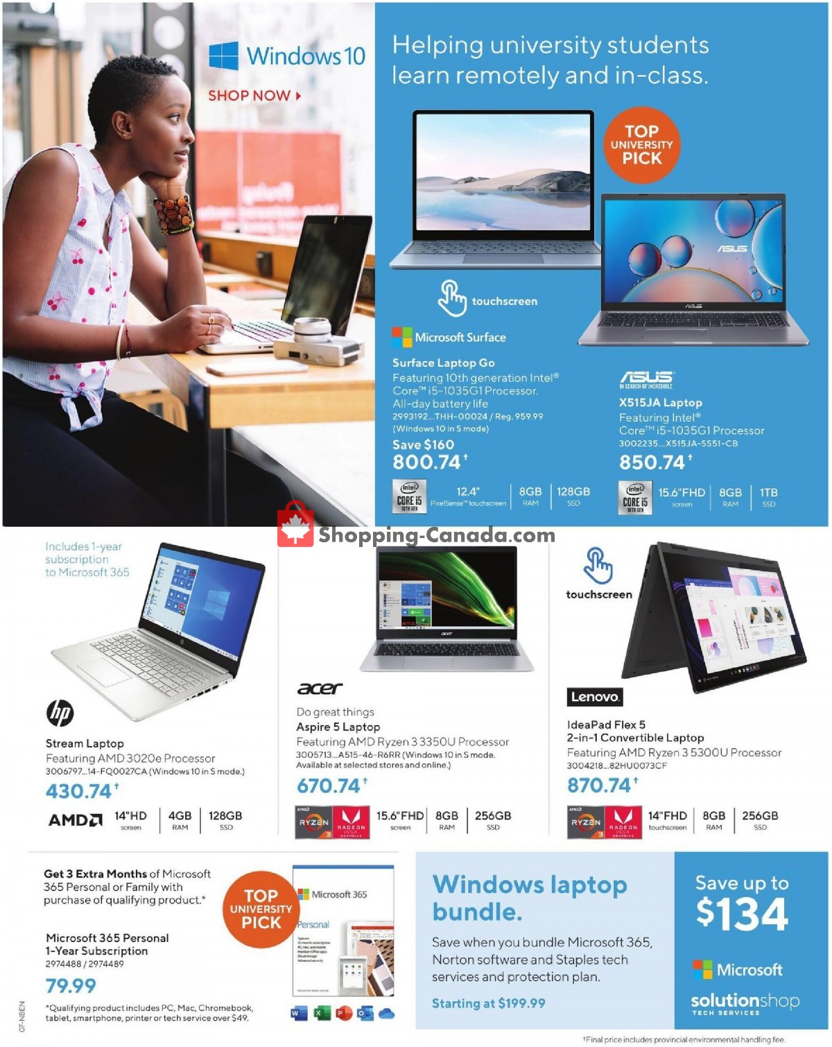 Staples flyer from Wednesday September 8, 2021 to Tuesday September 14, 2021 - page 7