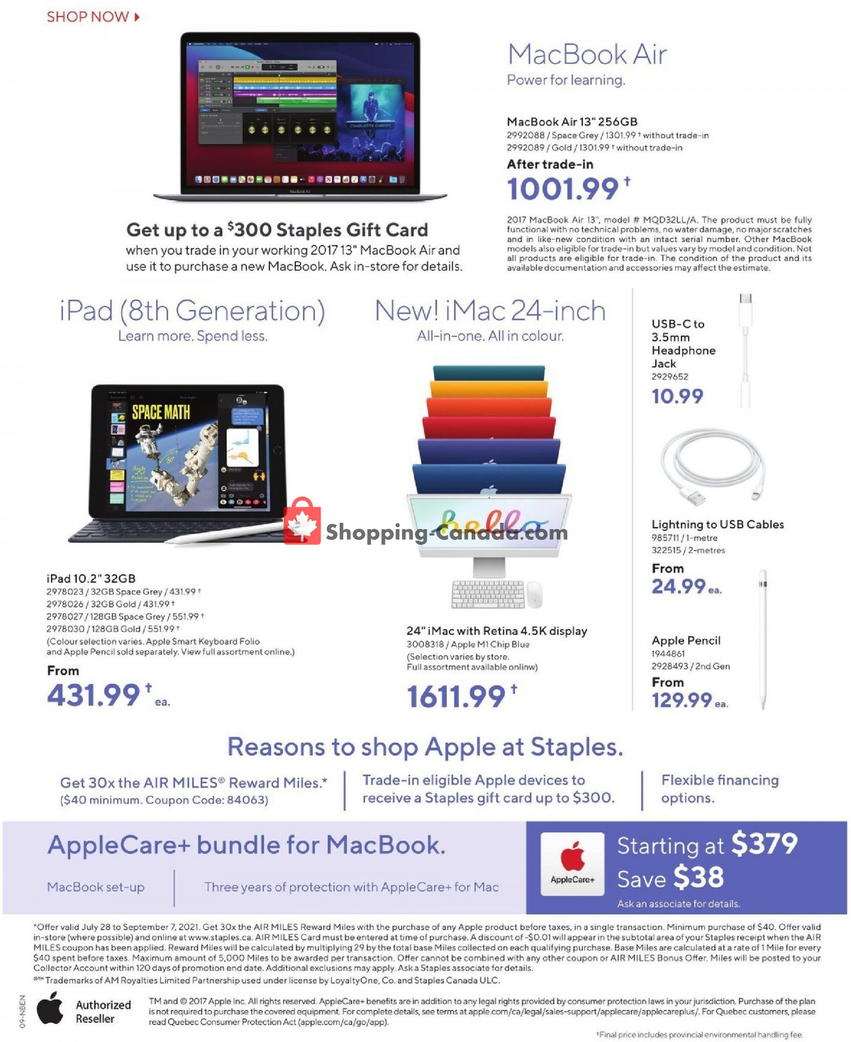 Staples flyer from Wednesday September 8, 2021 to Tuesday September 14, 2021 - page 9