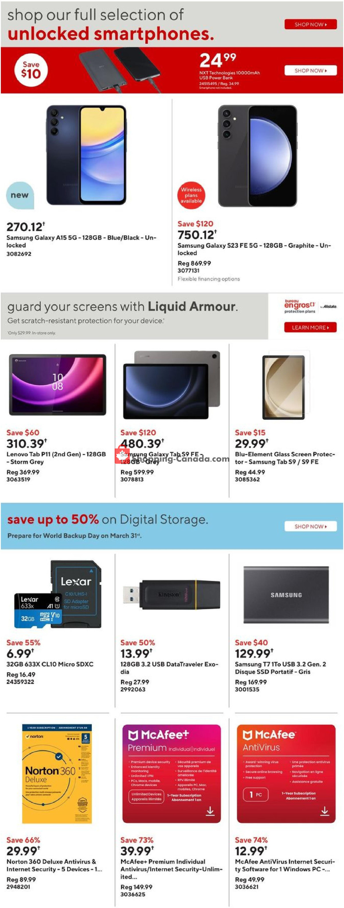 Staples flyer from Wednesday March 27, 2024 to Tuesday April 2, 2024 - page 13