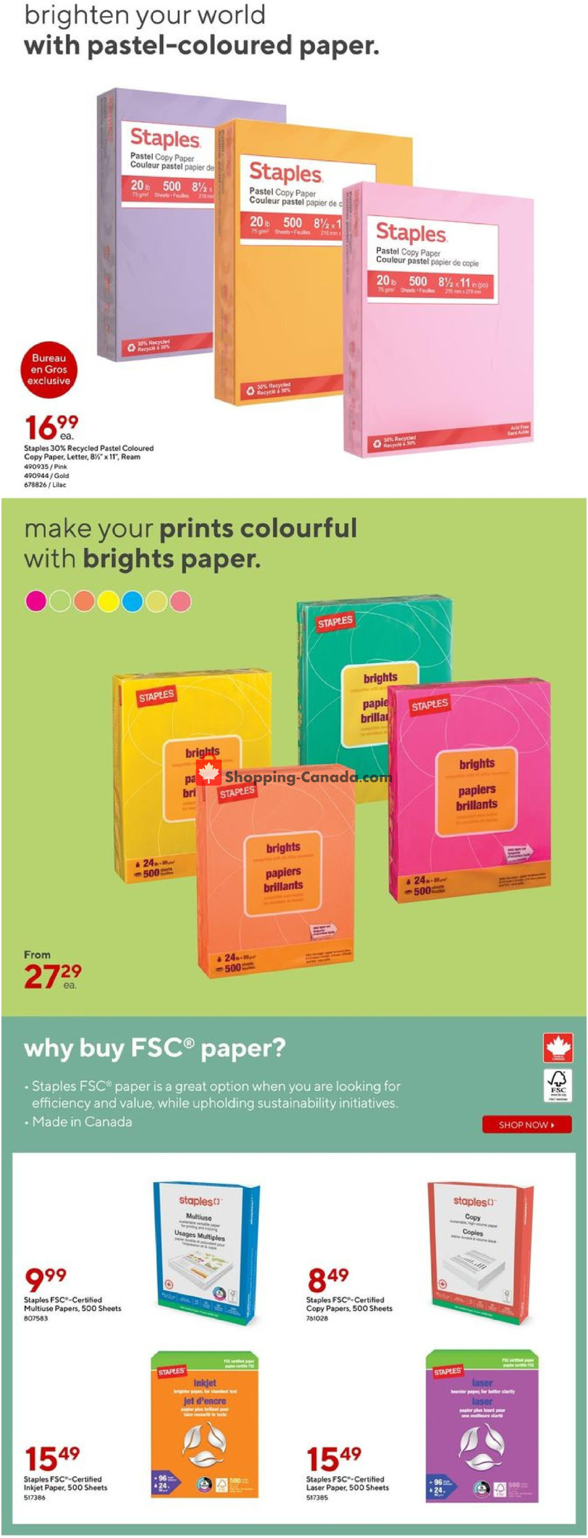 Staples flyer from Wednesday March 27, 2024 to Tuesday April 2, 2024 - page 18