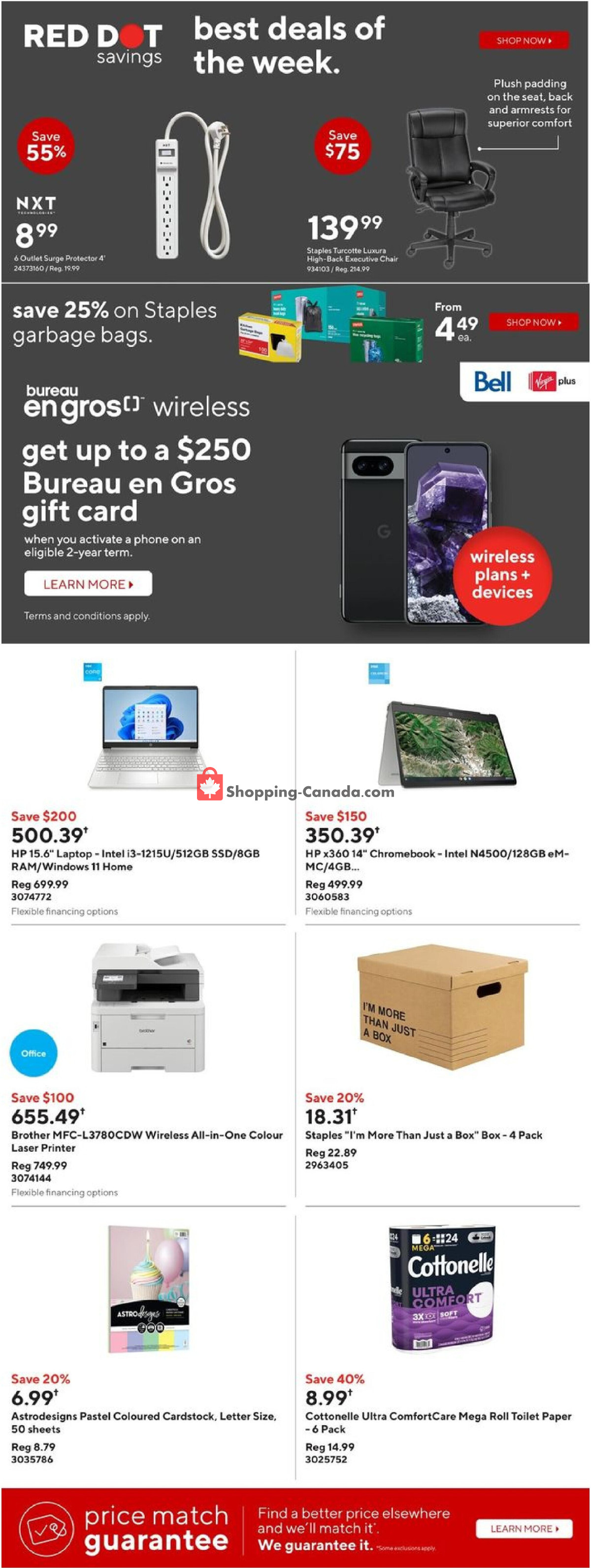 Staples flyer from Wednesday March 27, 2024 to Tuesday April 2, 2024 - page 3