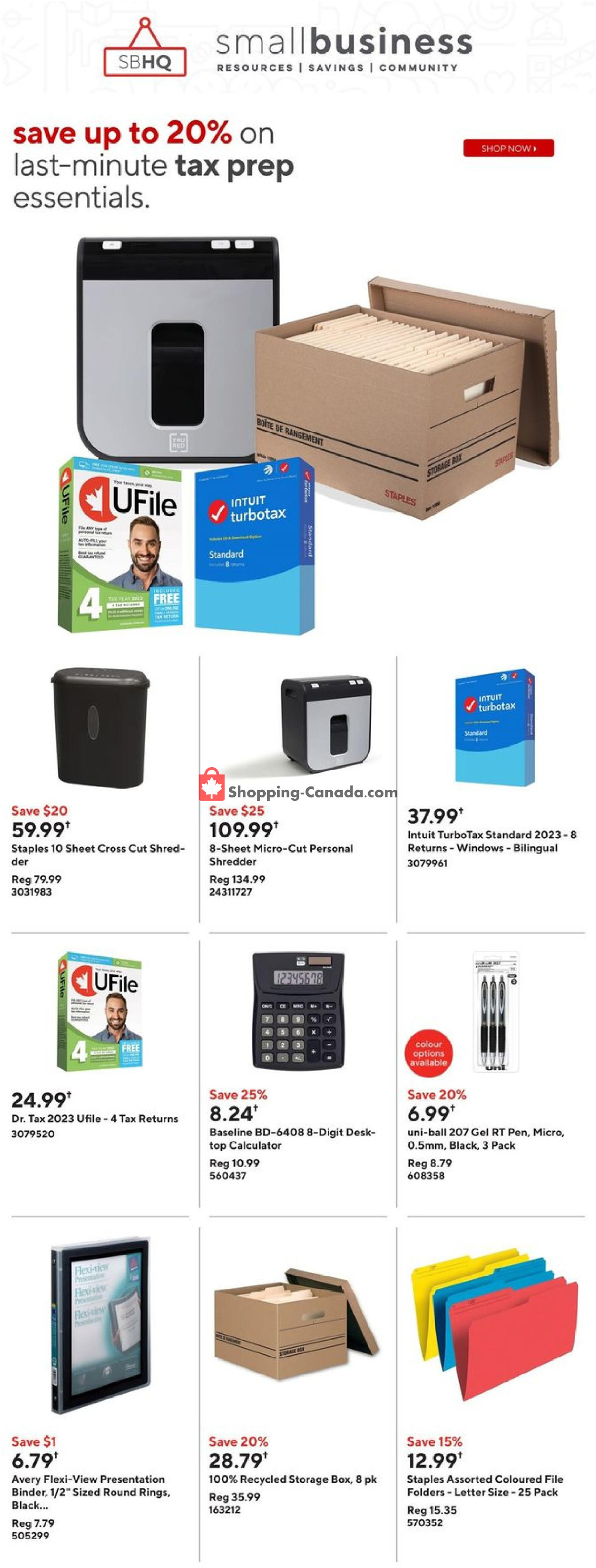 Staples flyer from Wednesday March 27, 2024 to Tuesday April 2, 2024 - page 6